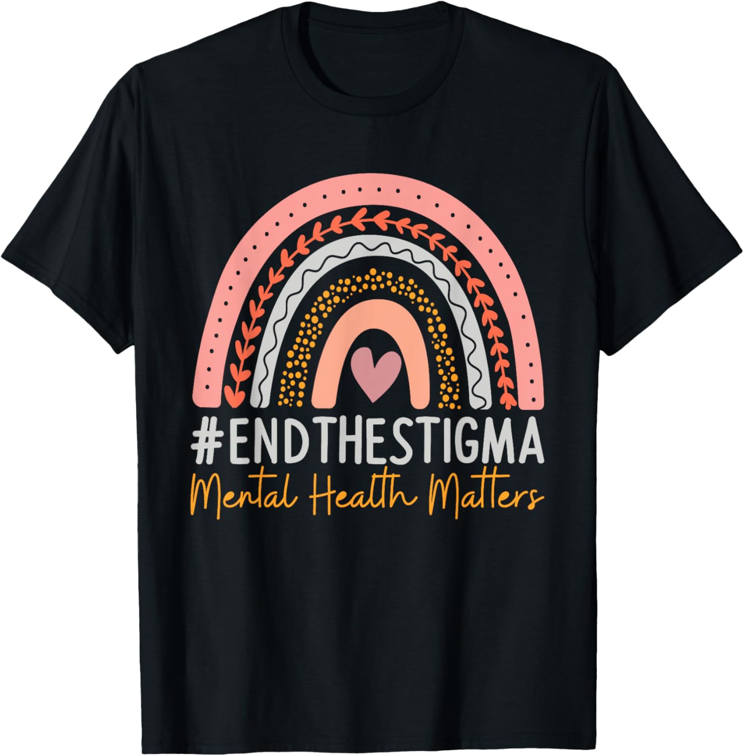 Mental Health Matters End The Stigma Rainbow Boho