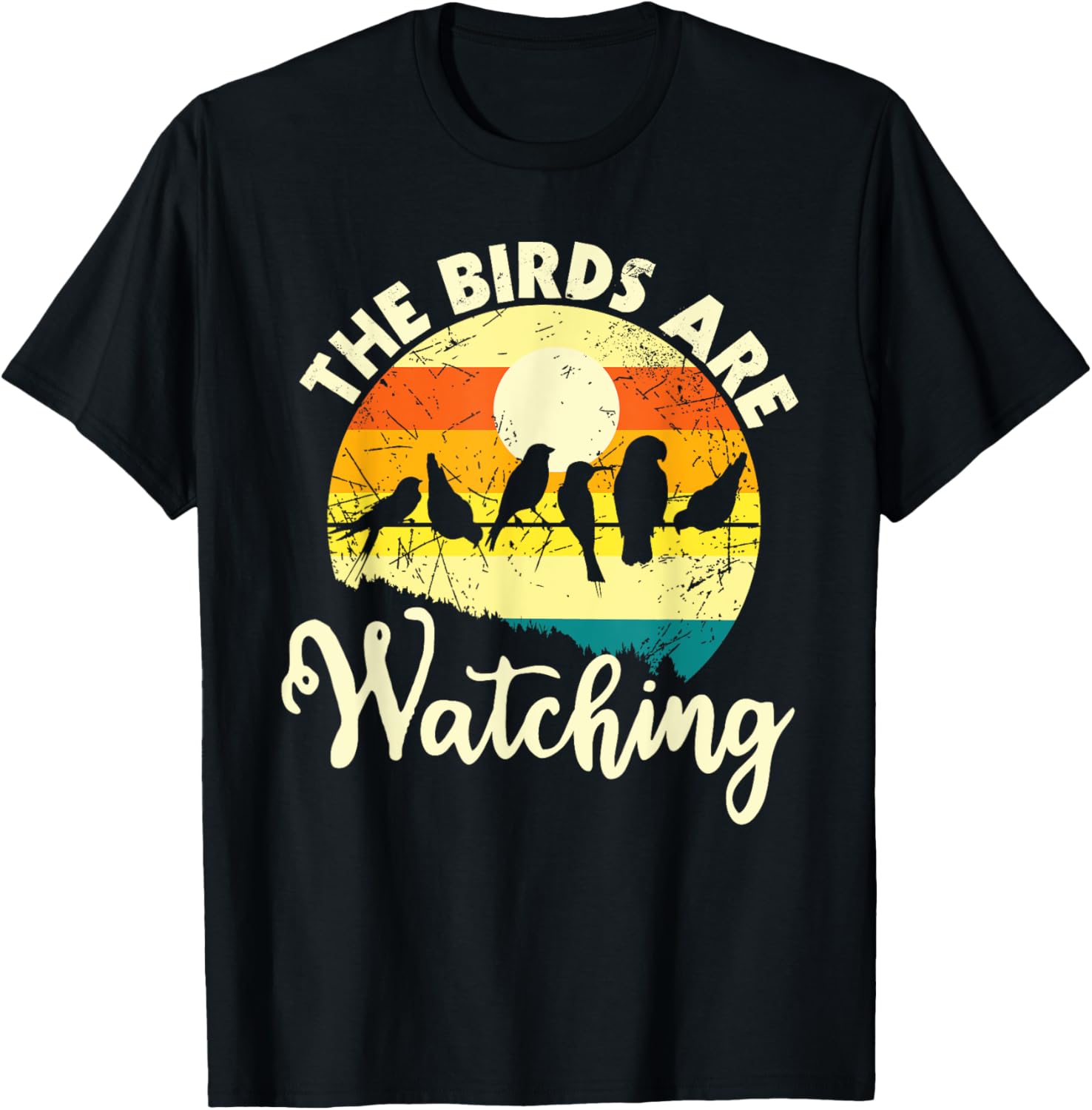 Birding & Bird Lover Shirts Unisex Kids Black Short Sleeve Modern Letter Print