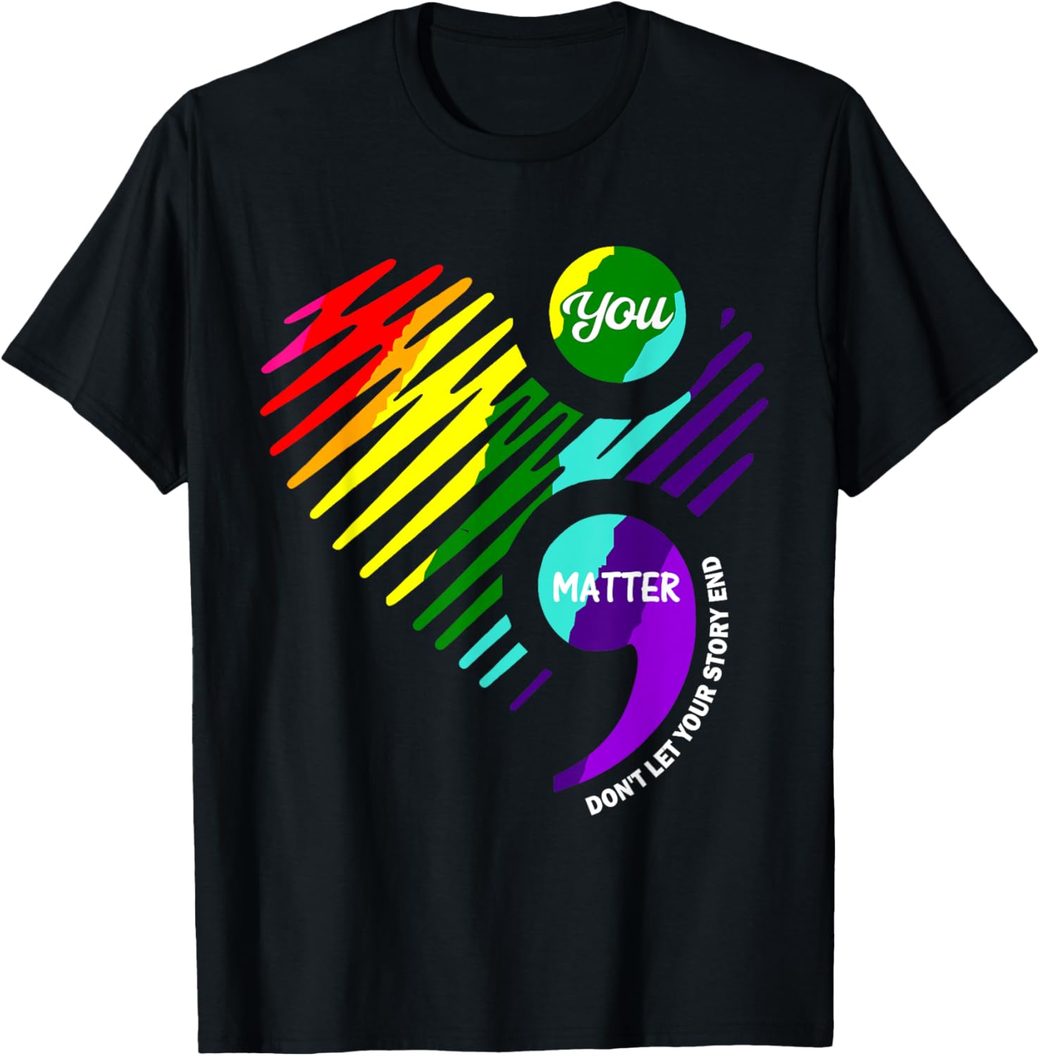 Semicolon Mental Health Awareness Shirt