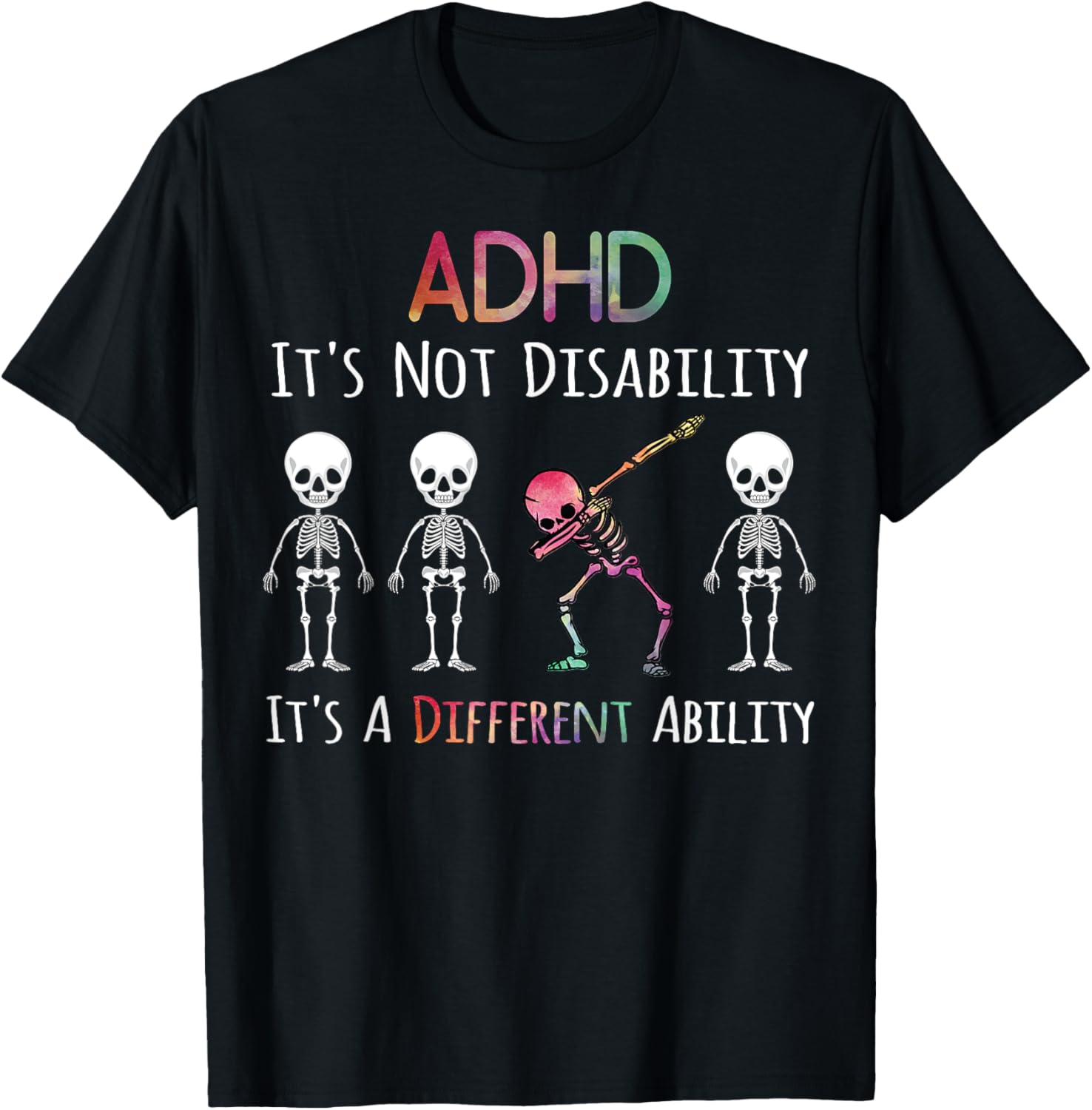 ADHD Awareness Dab Gifts ADHD It's Not A Disability Dabbing
