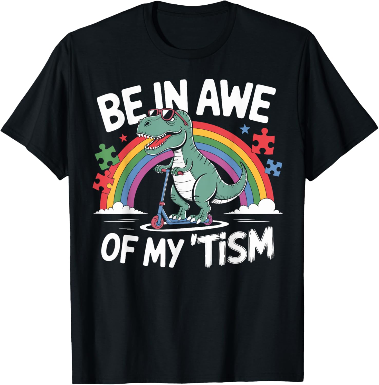 Trex Dinosaur Autism Awareness Be In Awe Of My Tism Kids