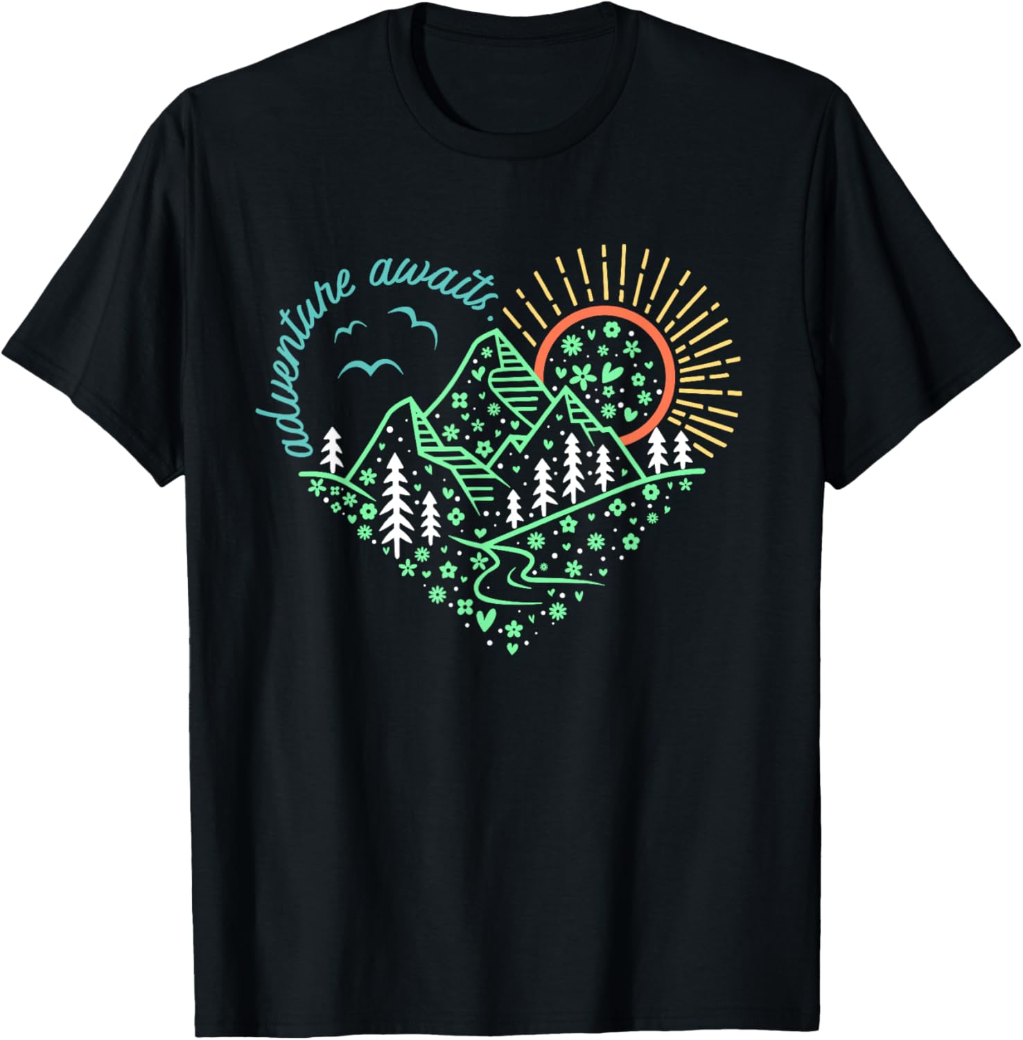 Adventure Awaits Shirt Explore More Nature Hiking Camping