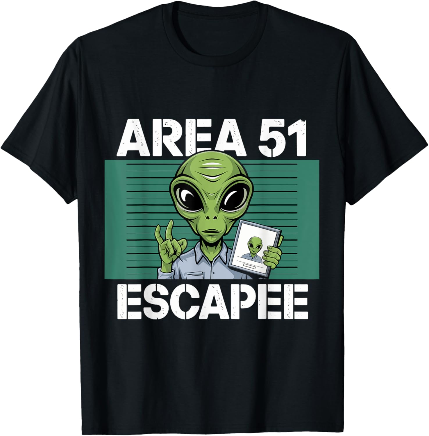 Alien Area 51 Escapee Funny UFO Costume for Men Kids