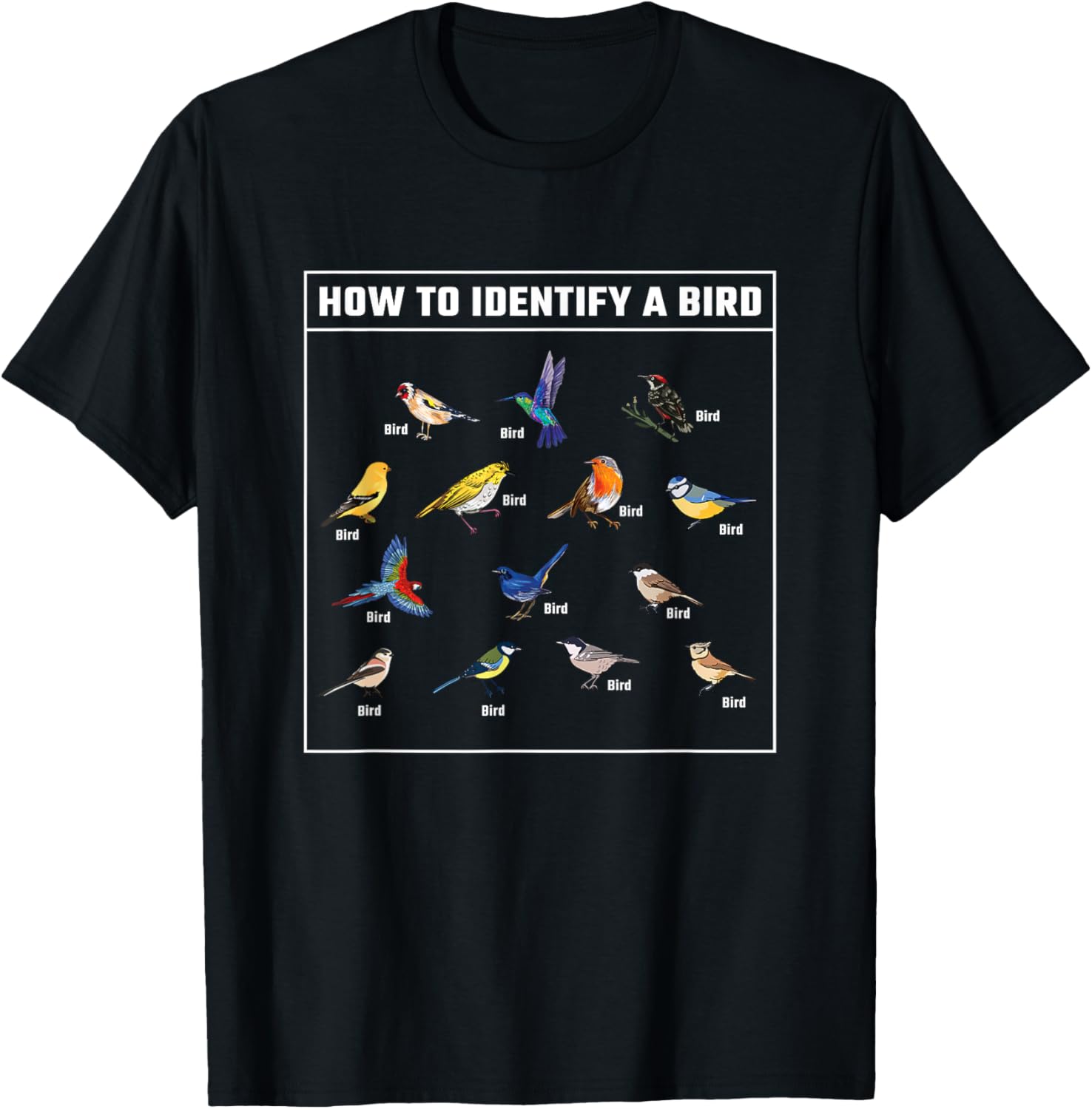 Funny Birdwatcher How To Identify A Bird Bird Lover Birder