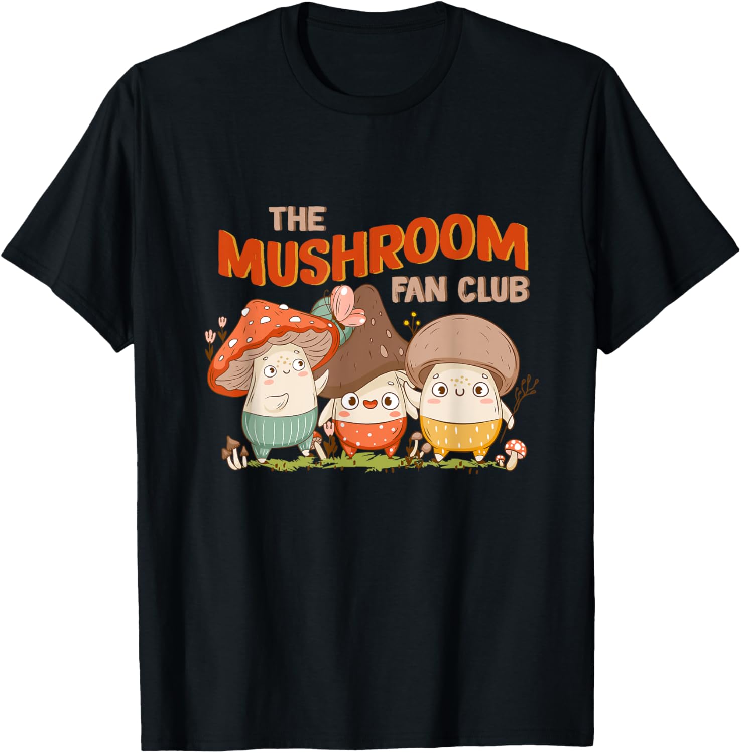 The Mushrooms Fan Club Retro Cute Cottagecore Mushroom