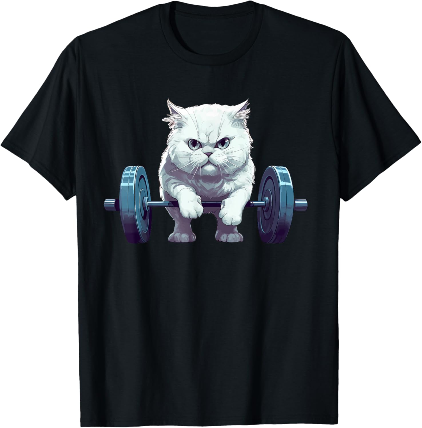 Gym Cat Deadlifting, Powerlifting Cat T Shirt for Men Women Girls Kids