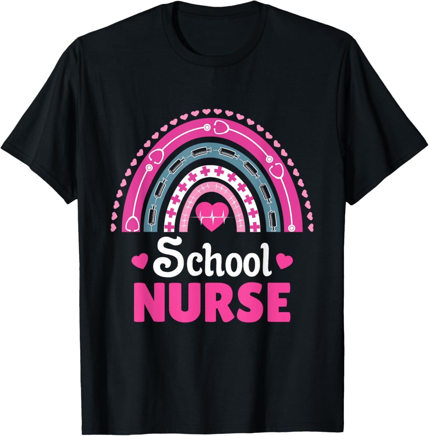 School Nurse Boho Rainbow