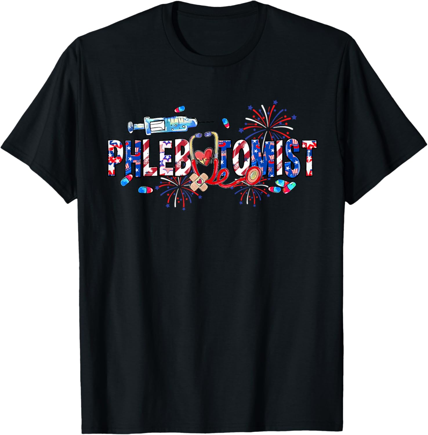 Phlebotomist American Flag Patriotic 4th Of July