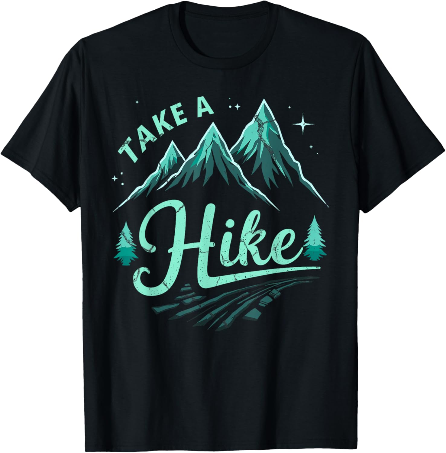 Funny Vintage Mountain Hiking Take a Hike Backpacking