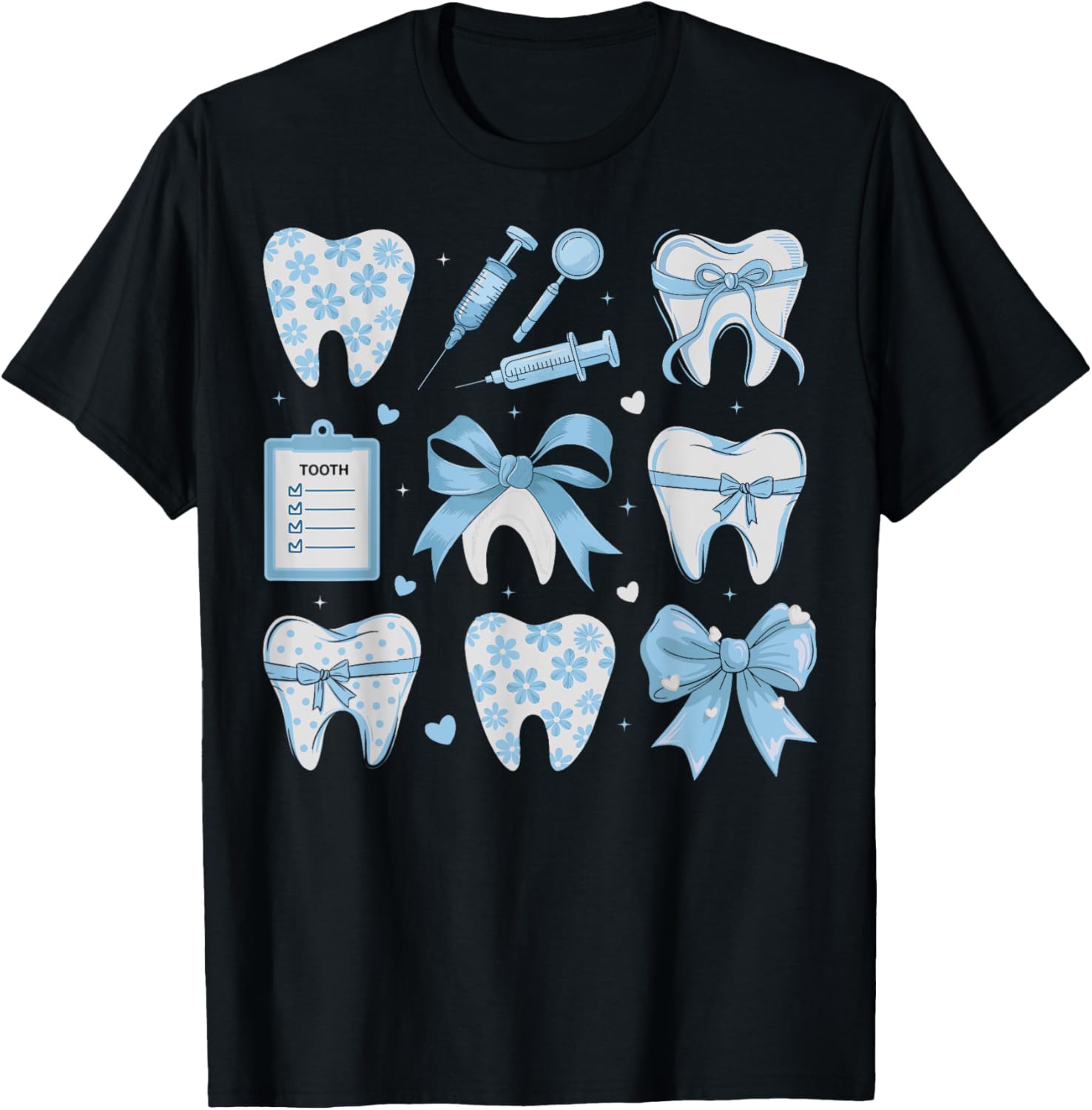 Coquette Bow Cute Teeth Dentist Squad Dental Assistant