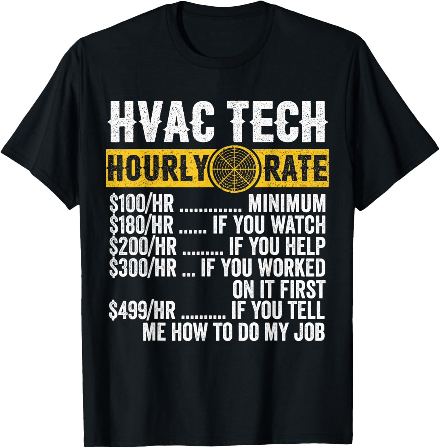 Funny Classic Car Hourly Set for HVAC Technicians
