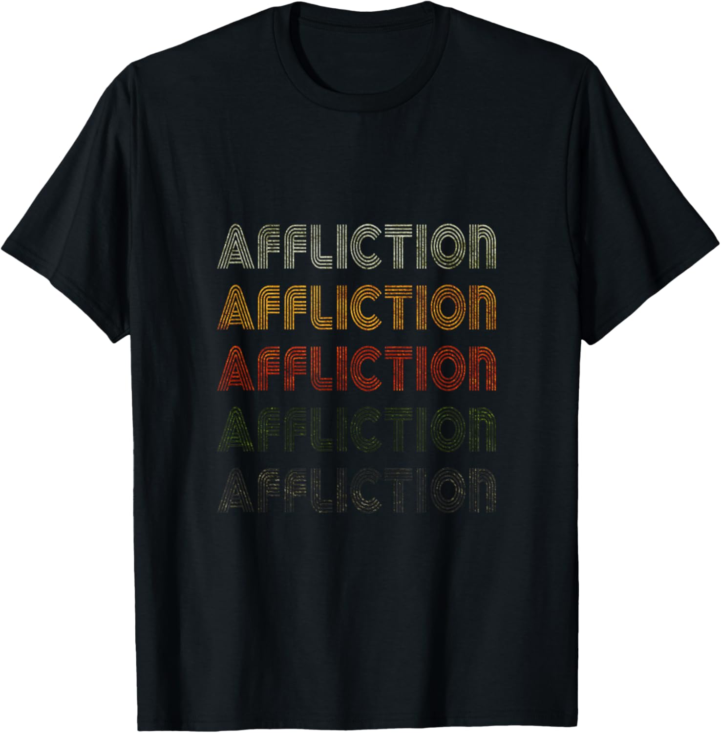 Love Heart Affliction Tee Grunge Vintage Style Black