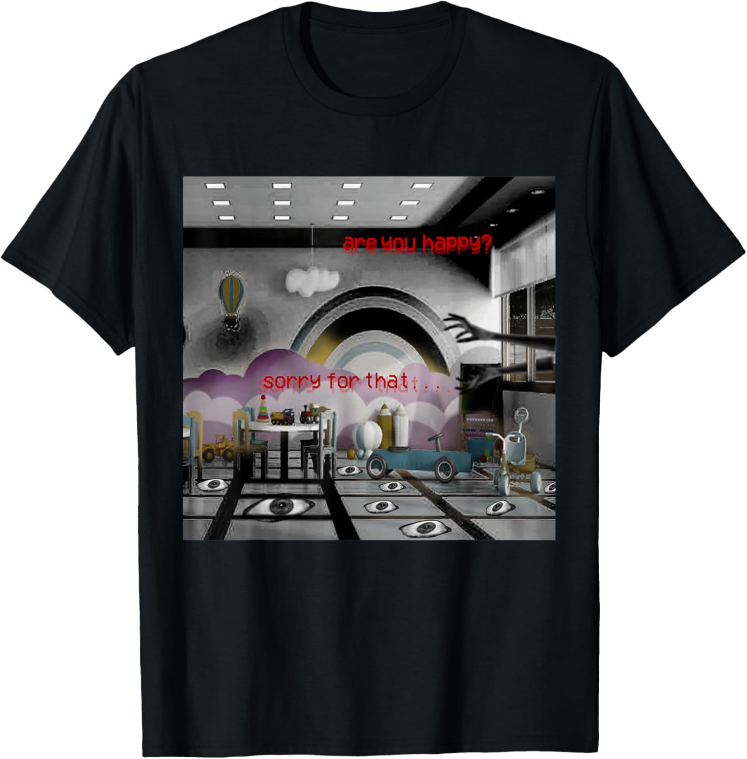 Weirdcore Aesthetic Dreamcore Creepy Shadow & Eyes Oddcore