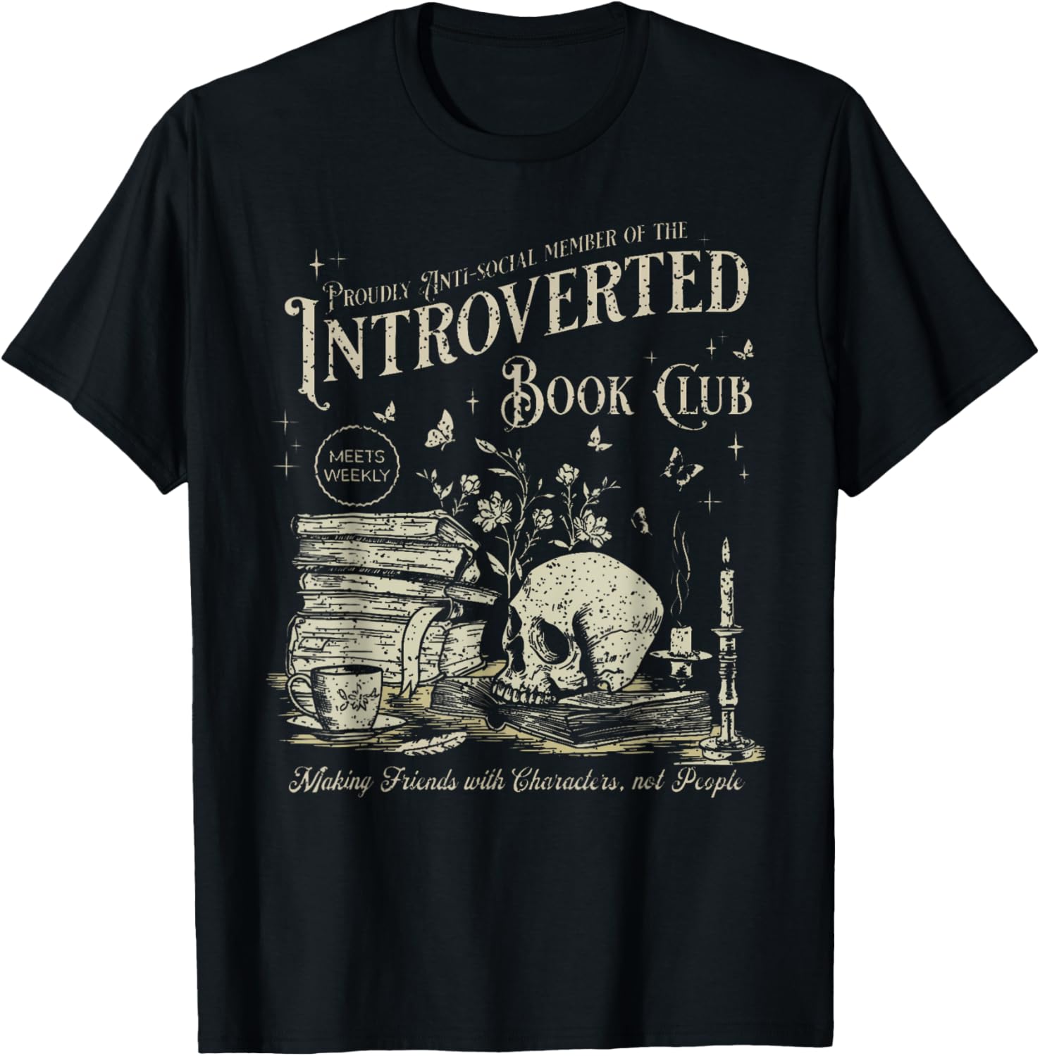 Retro Proud Anti Social Member Of Introverted Book Club