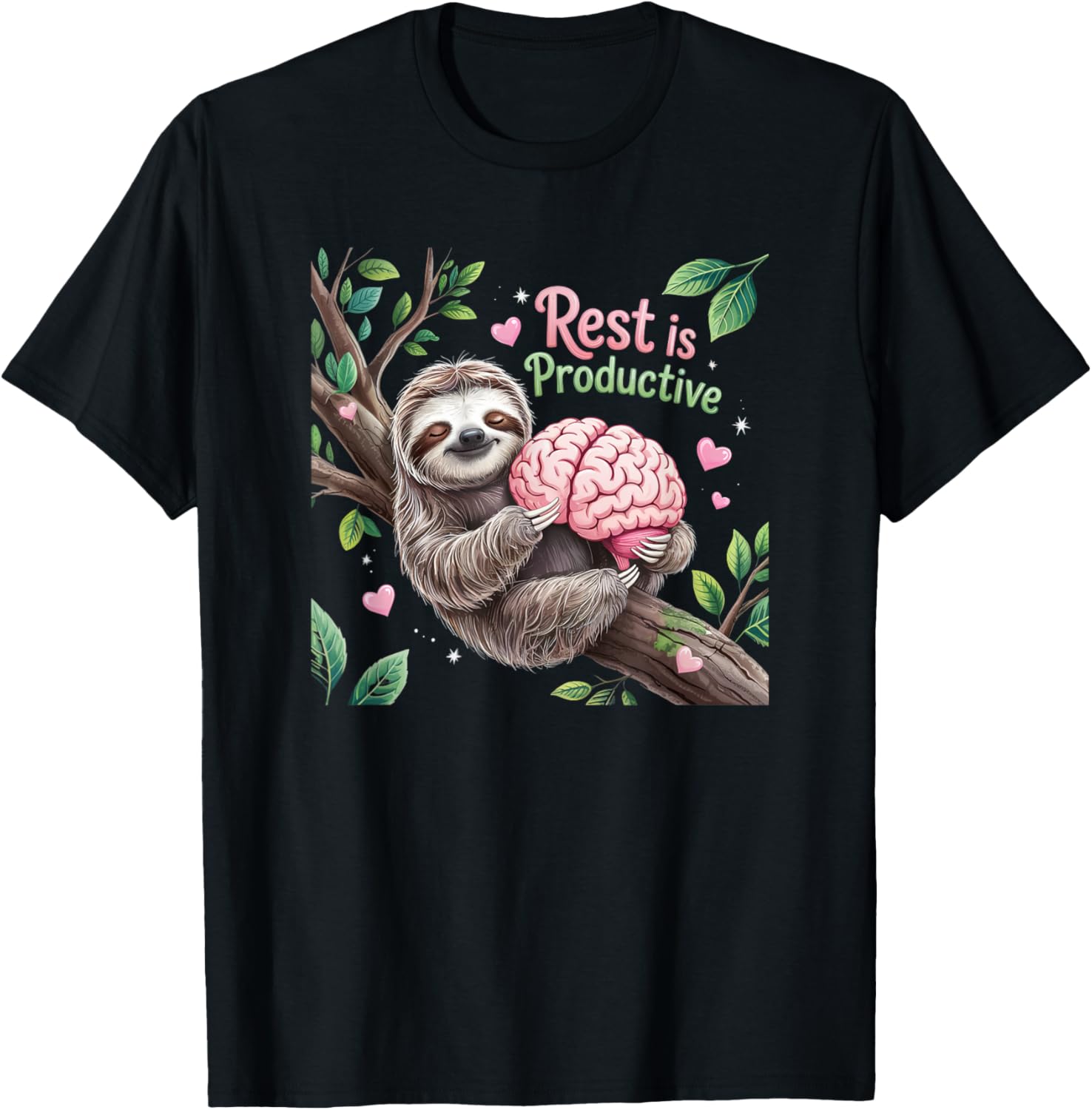 Rest Is Productive Funny Sloth Mental Health Awareness