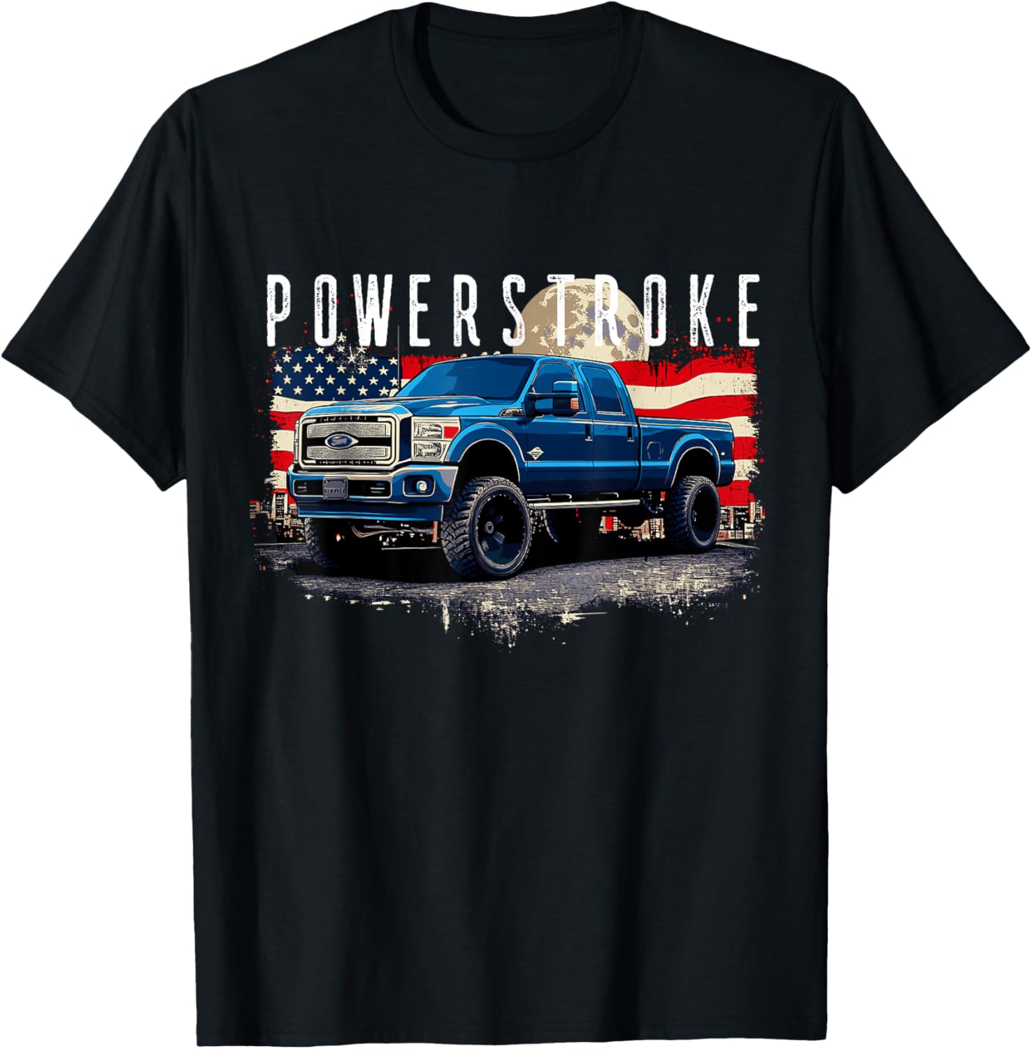 Powerstroke Patriotic Truck American Flag 6.7L Diesel Truck