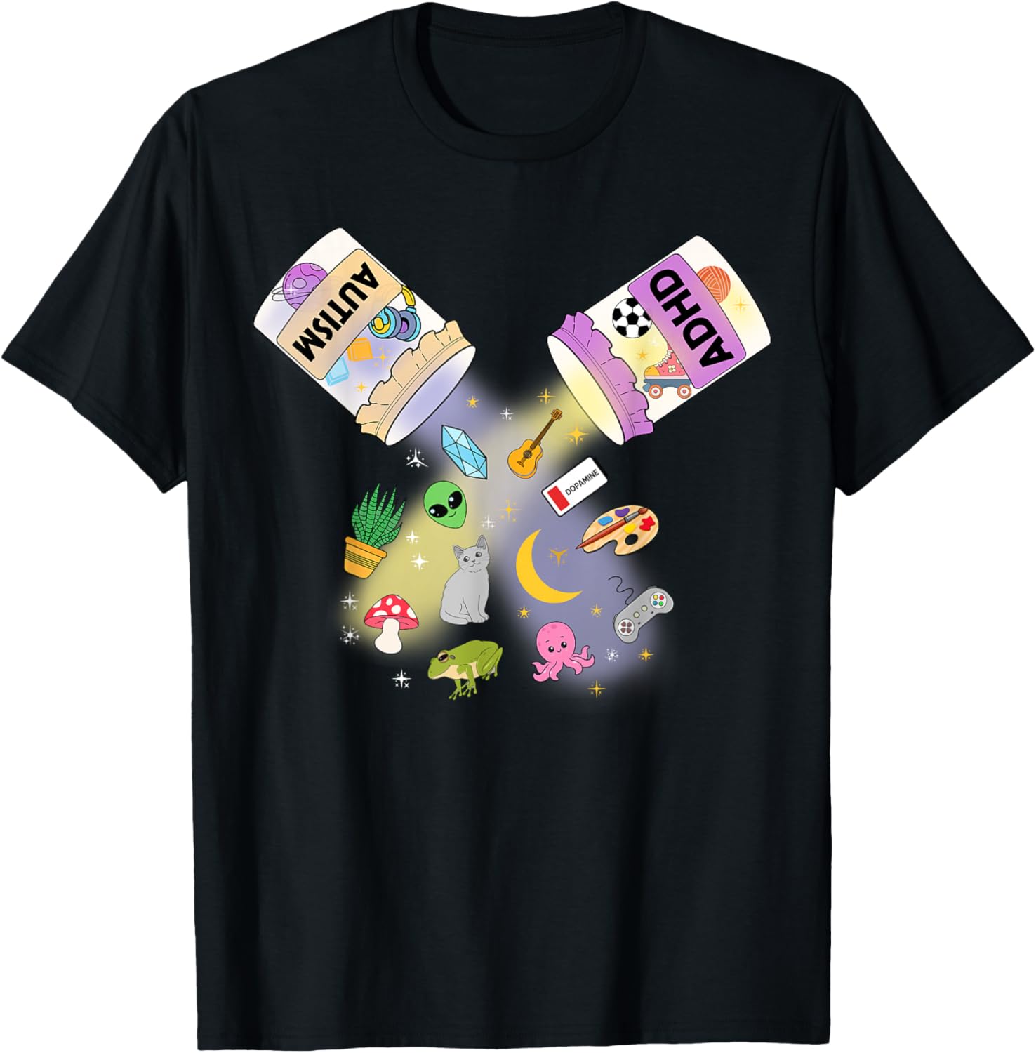 Funny AuDHD Neurodiversity Autism ADHD Fusion Men Women Kids