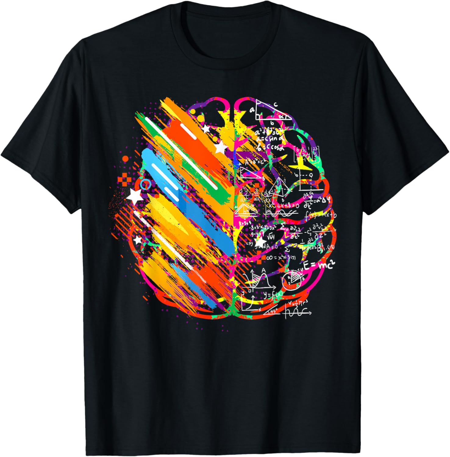 Colorful Brain Art Teacher Artist Painter Student