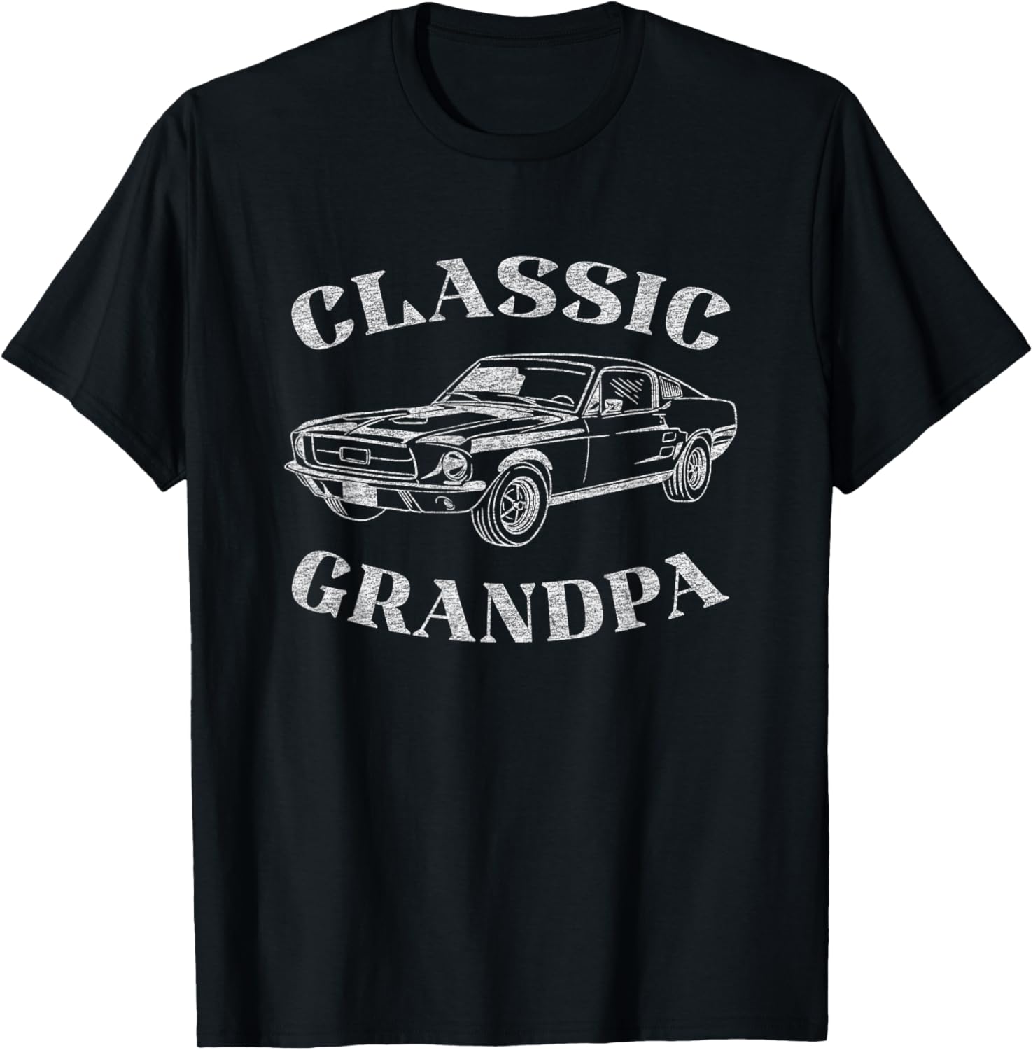 Funny Grandpa Classic Car Graphic