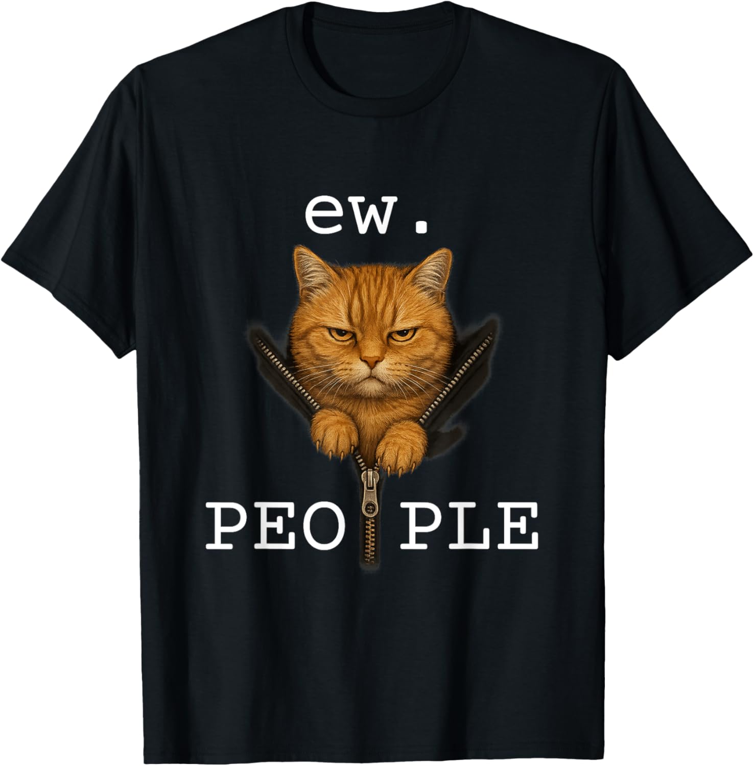 Ew People \u2013 Funny Tabby Cat Anti Social Introvert