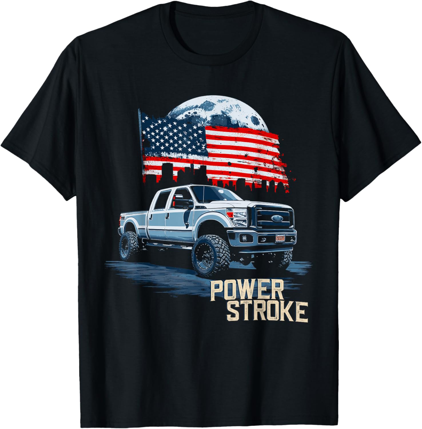 Powerstroke Patriotic Truck American Flag Diesel Truck