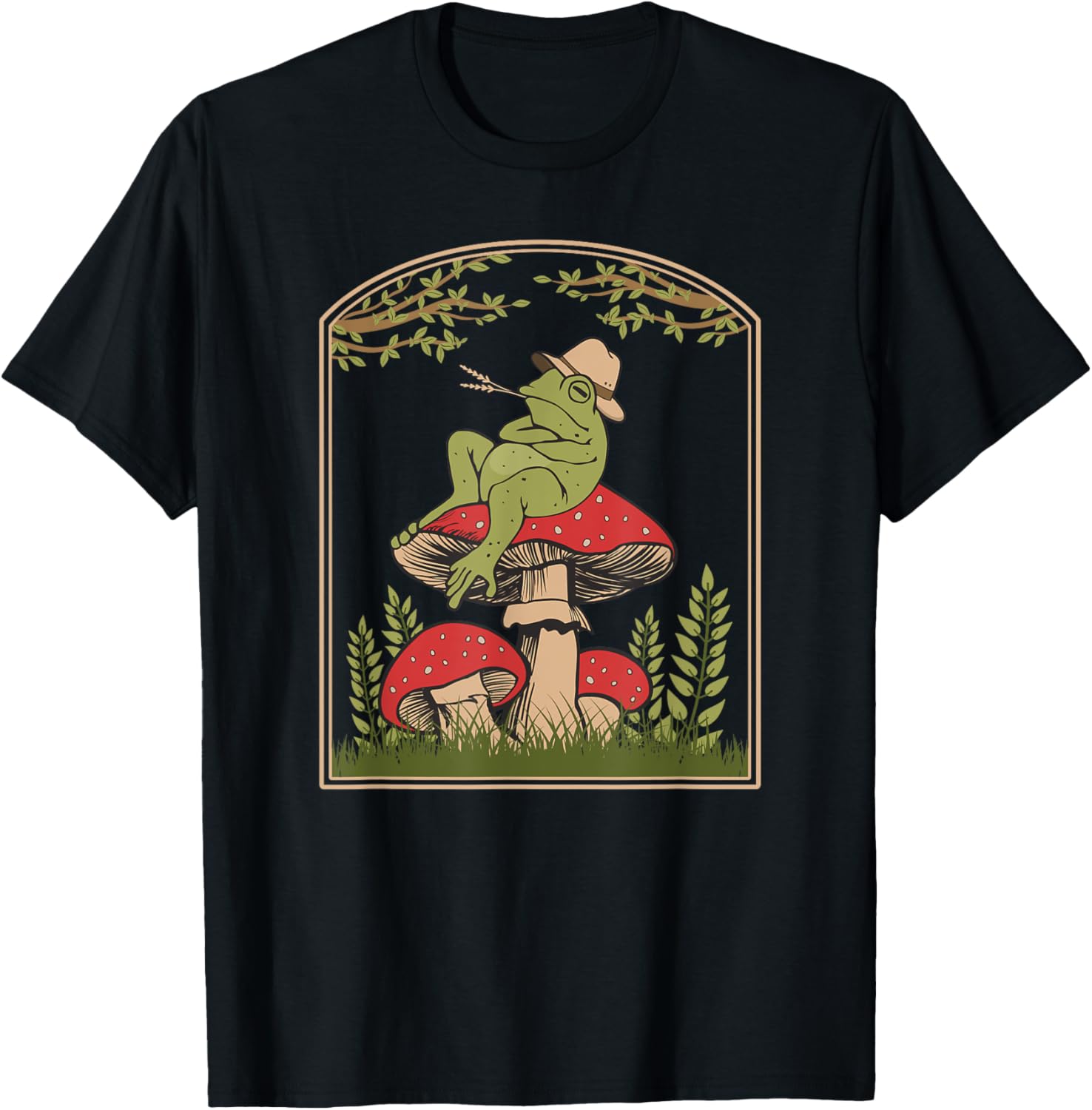 Cottagecore Aesthetic Frog Mushroom Forager Toad Men Women