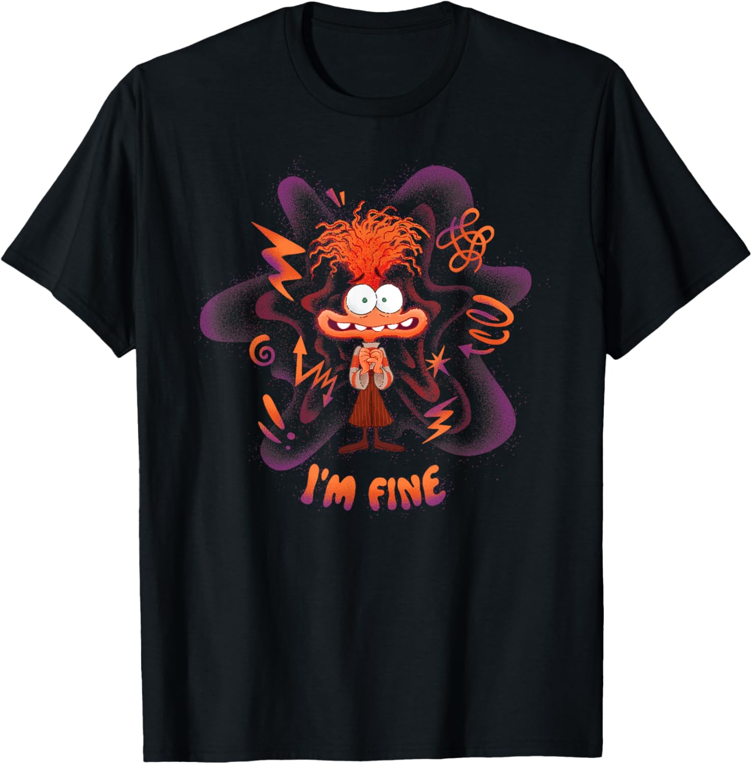 Disney Pixar Inside Out 2 I'm Fine Emotional Anxiety Poster