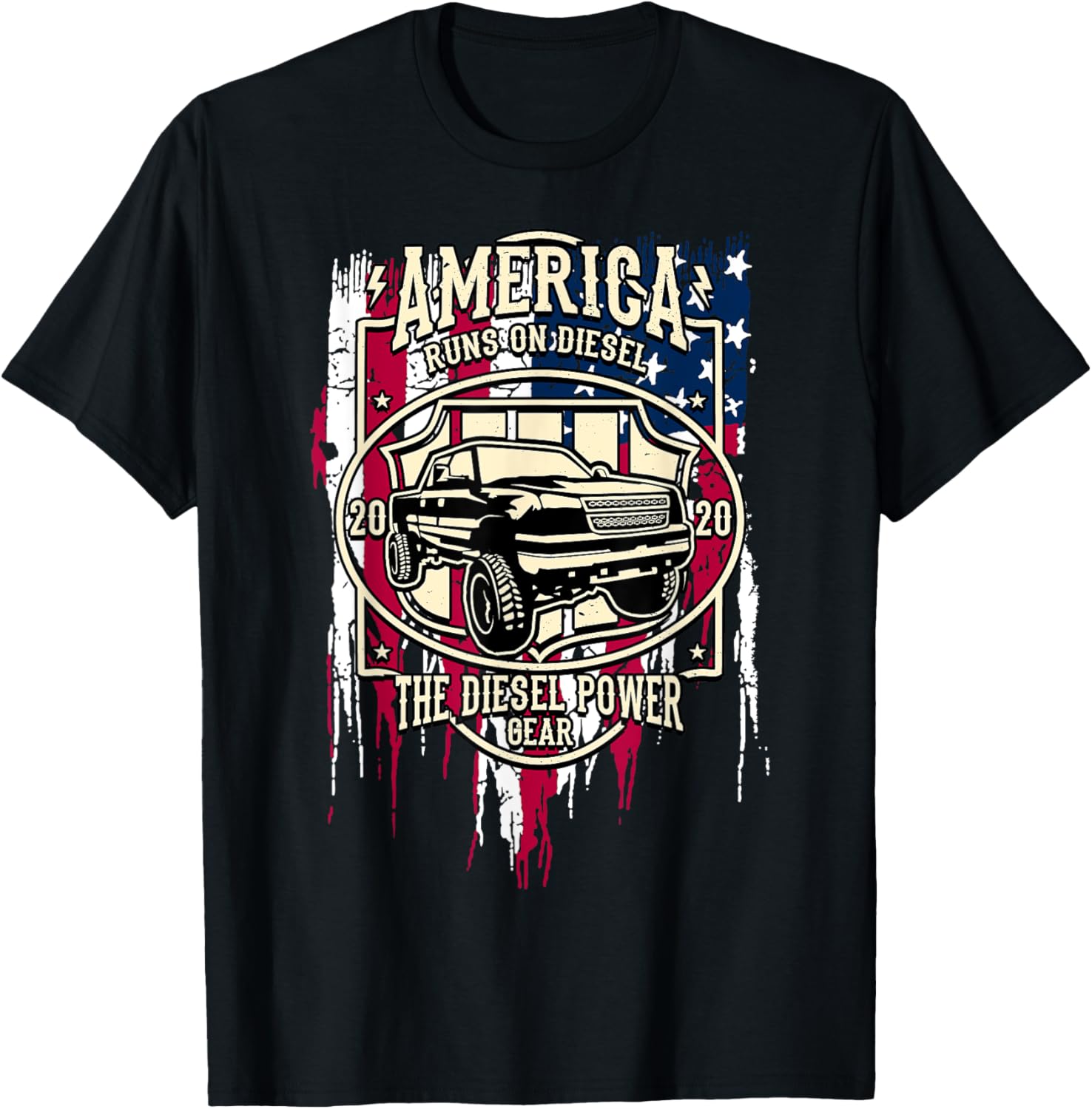 Diesel Power America US Flag Truck