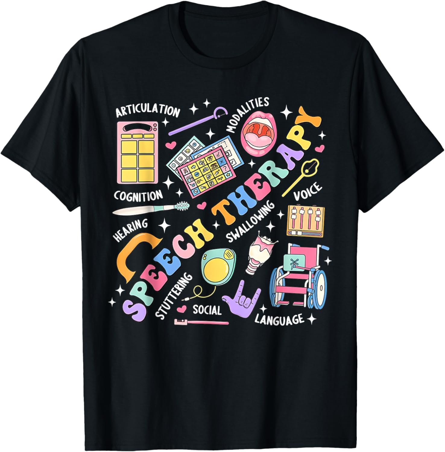 Speech Therapy Retro Groovy Language Pathologist Therapist