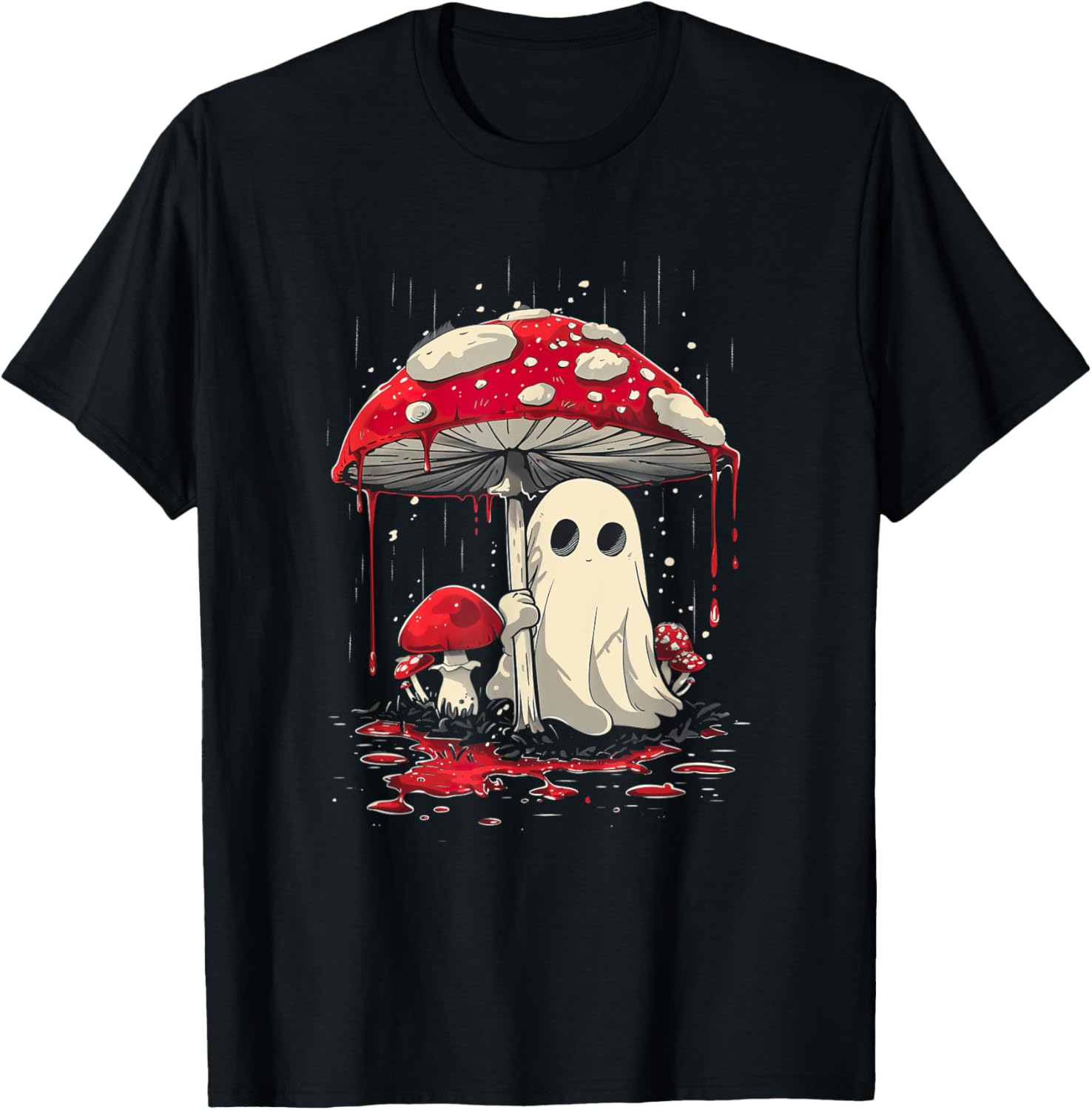 Cottagecore Halloween Shirt Ghost Mushroom Spooky