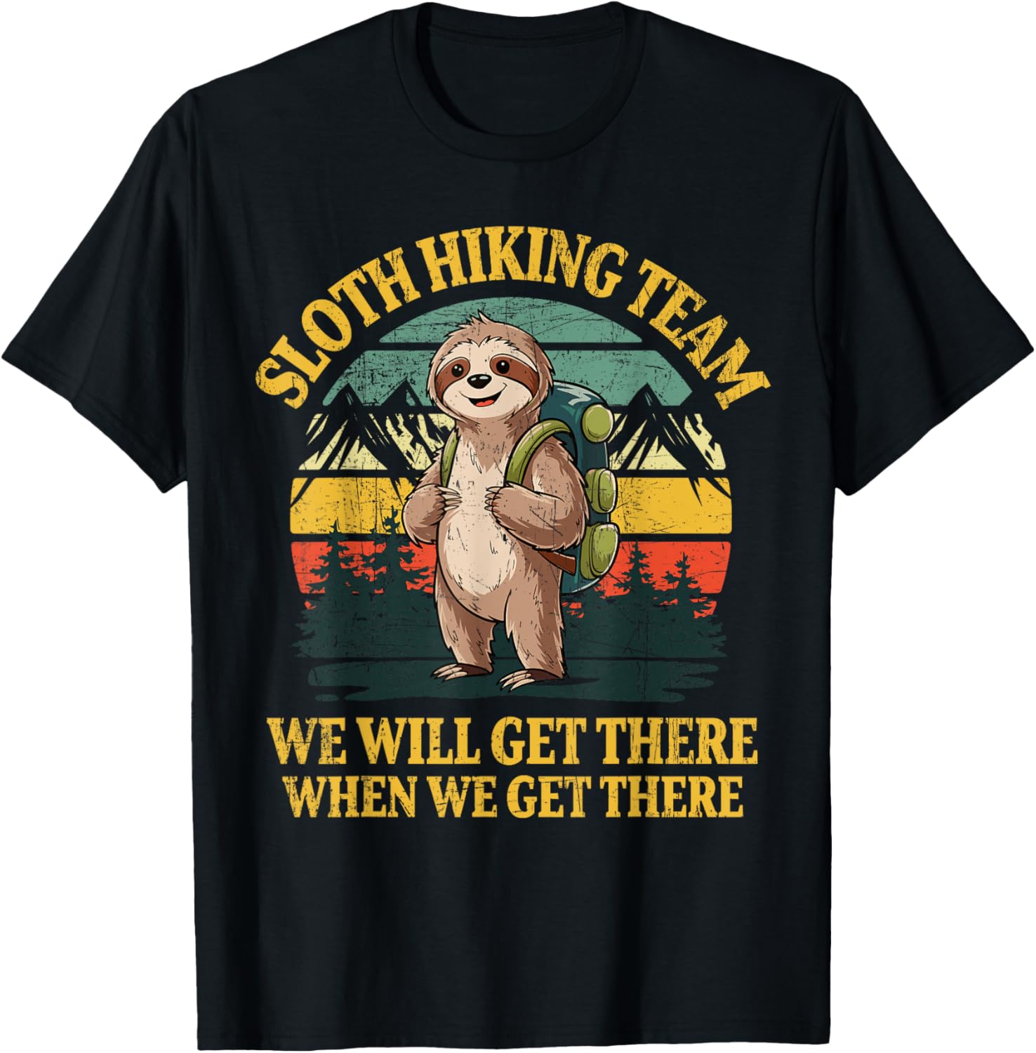 Funny Sloth Hiking