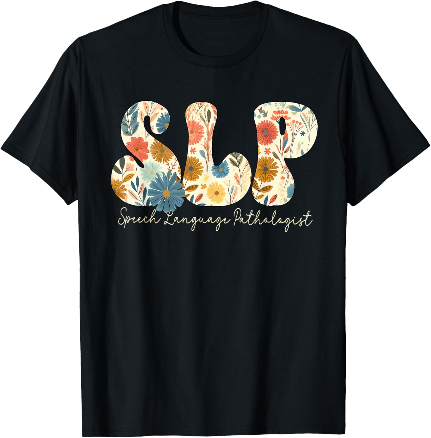 Vintage Floral SLP Speech Therapy Retro SLP OT PT Team