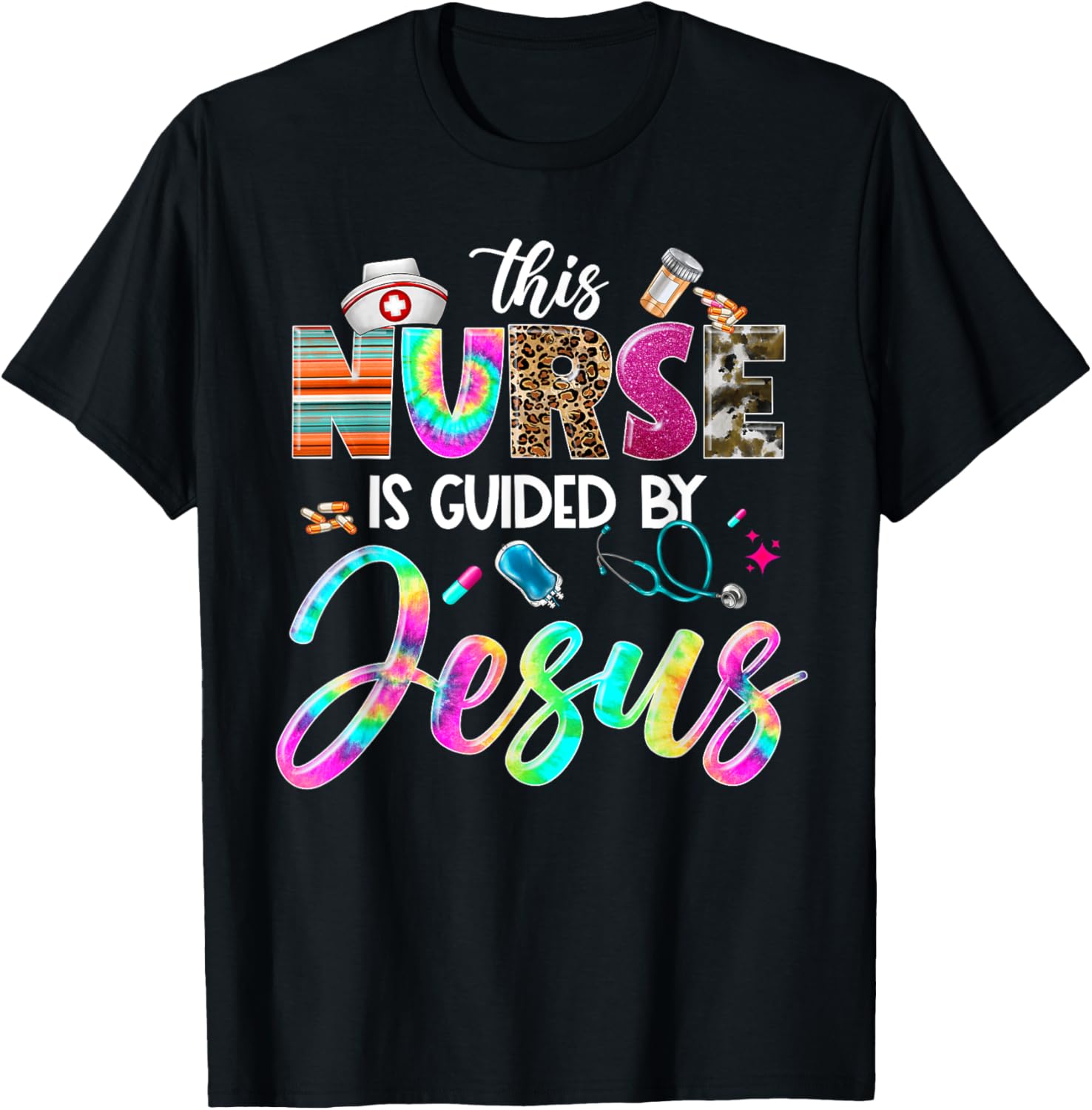 Nurse Guided by Jesus Christian Stethoscope RN LPN Nursing