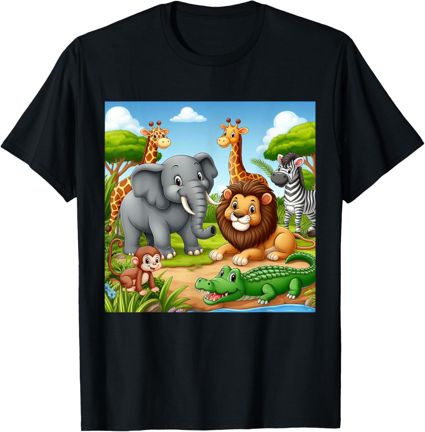 Cute Animals Cartoon Jungle Theme   Cool Funny Animal Art