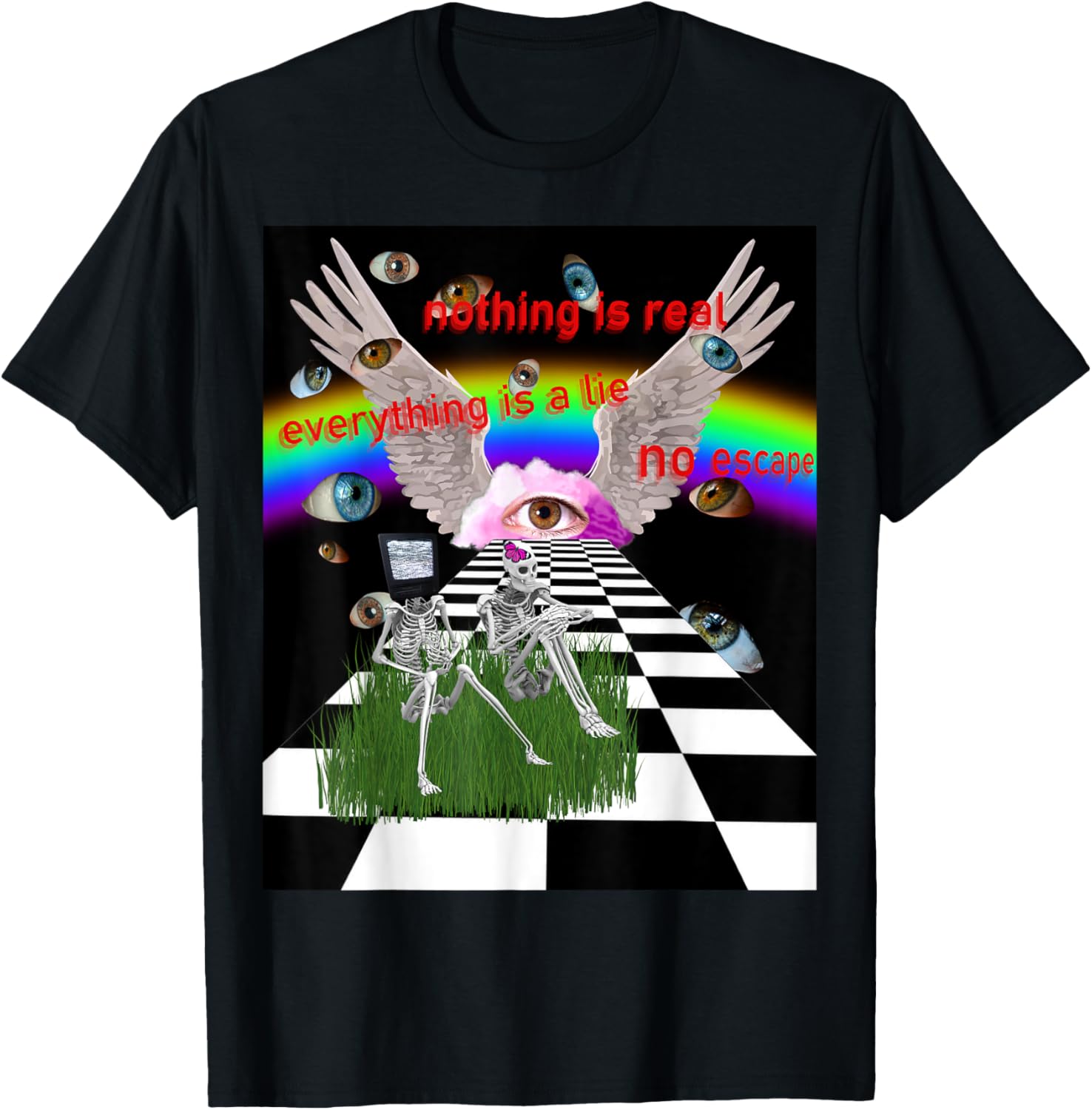 Weirdcore Aesthetic Weird Dreams Art Dreamcore Graphic Tee