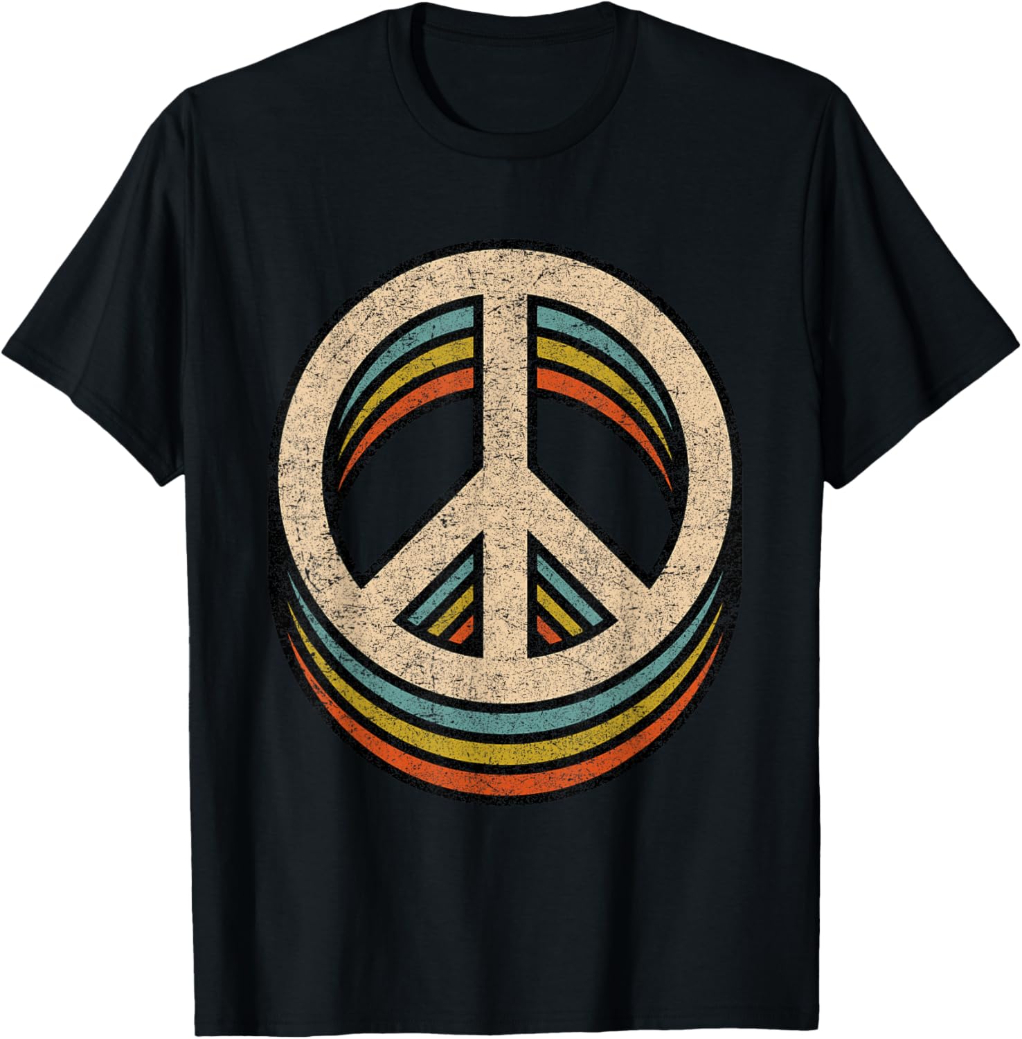 Peace Sign Cool Vintage 60s 70s 80s Women Men Casual Graphic