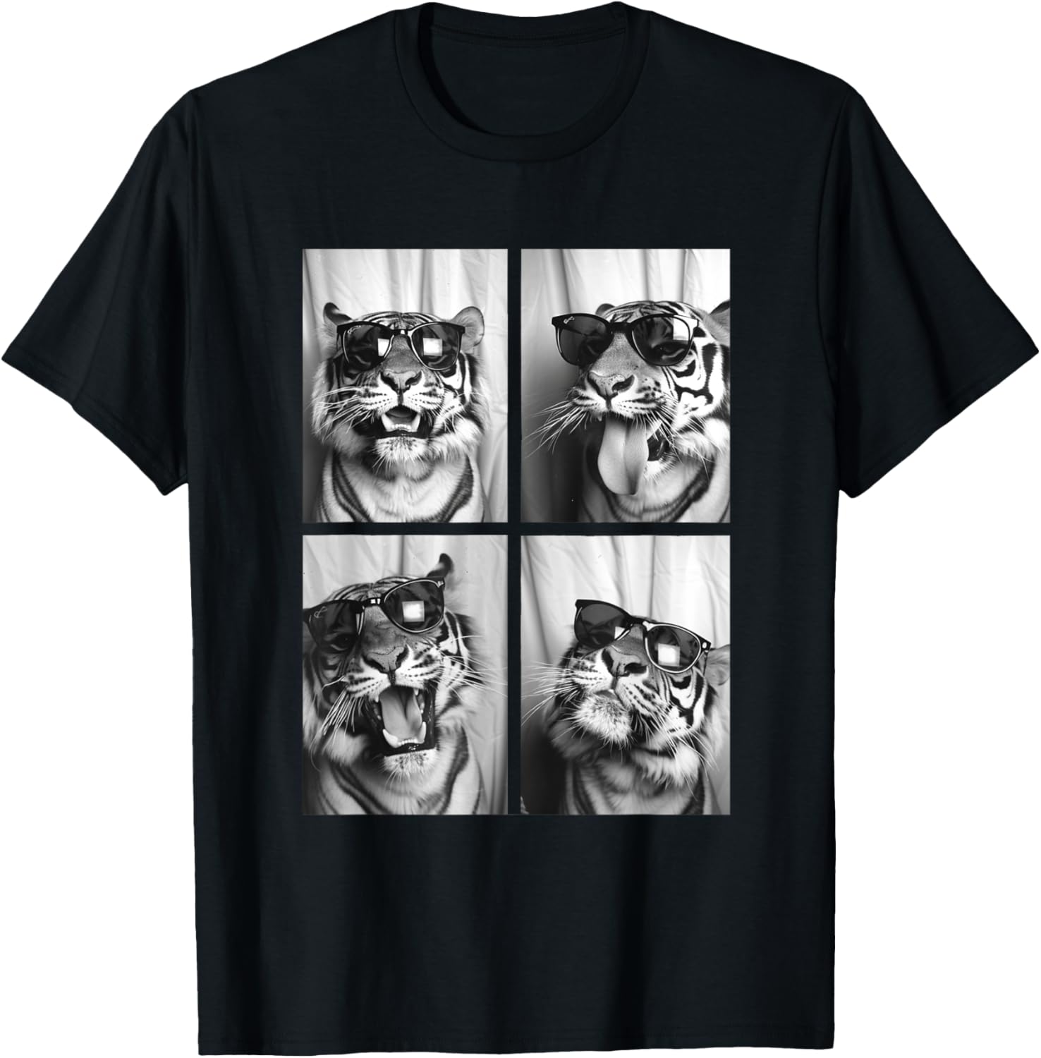 Cute Tigers with Sunglasses Cool Feline Animals Photo Booth
