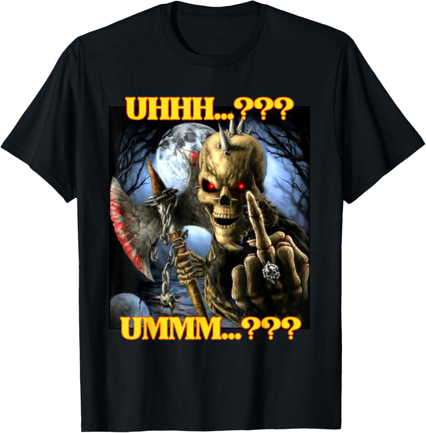 Funny ADHD Edgy Hard Skeleton Meme