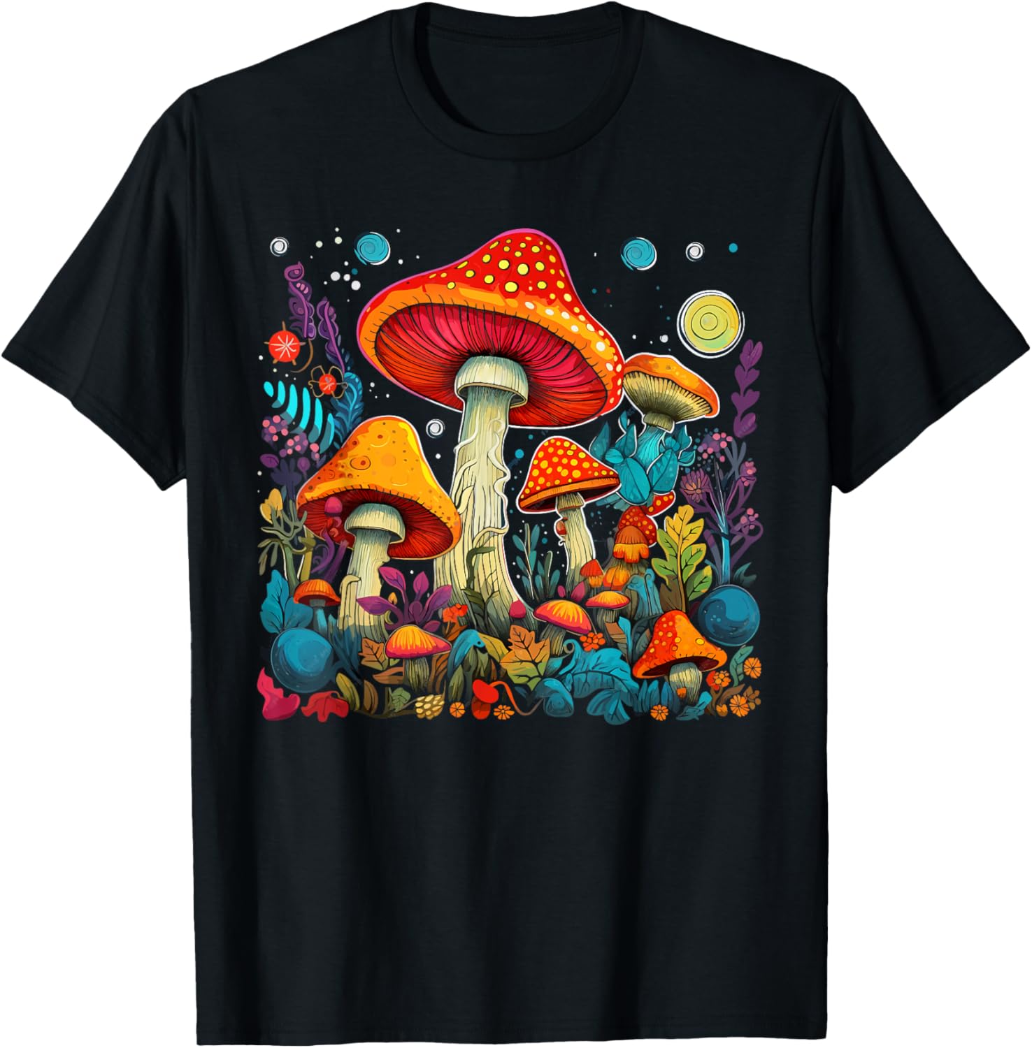 Hippie Mushrooms Psychedelic Forest Fungi Festival