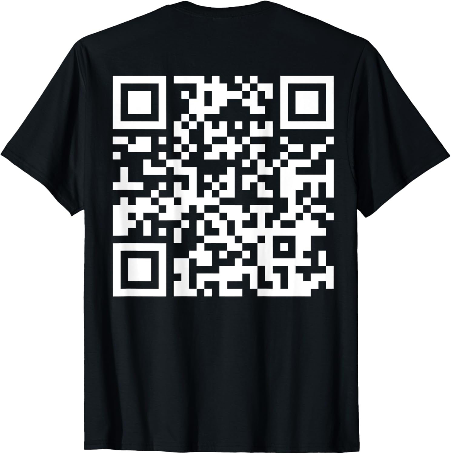 (On Back) Funny QR Fck Off Code Saying Quote For Men Women