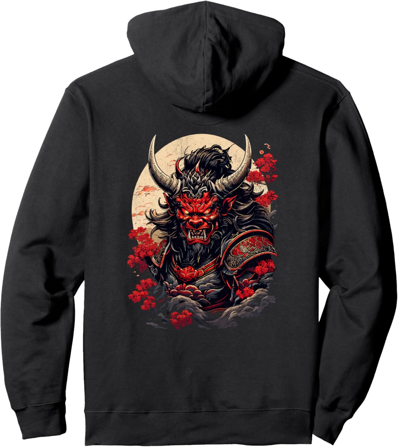 Oni Demon in Japanese Mythology Art Pullover Hoodie