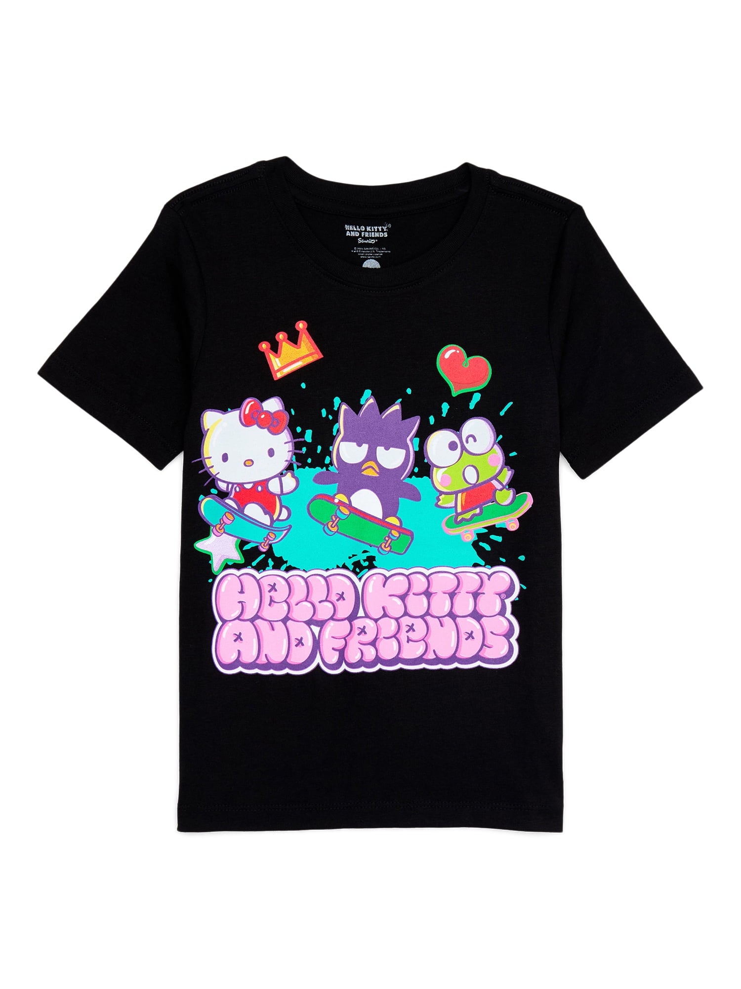 Hello Kitty Boys Badtz Maru Graphic Tee with Short Sleeves, Sizes 4 18