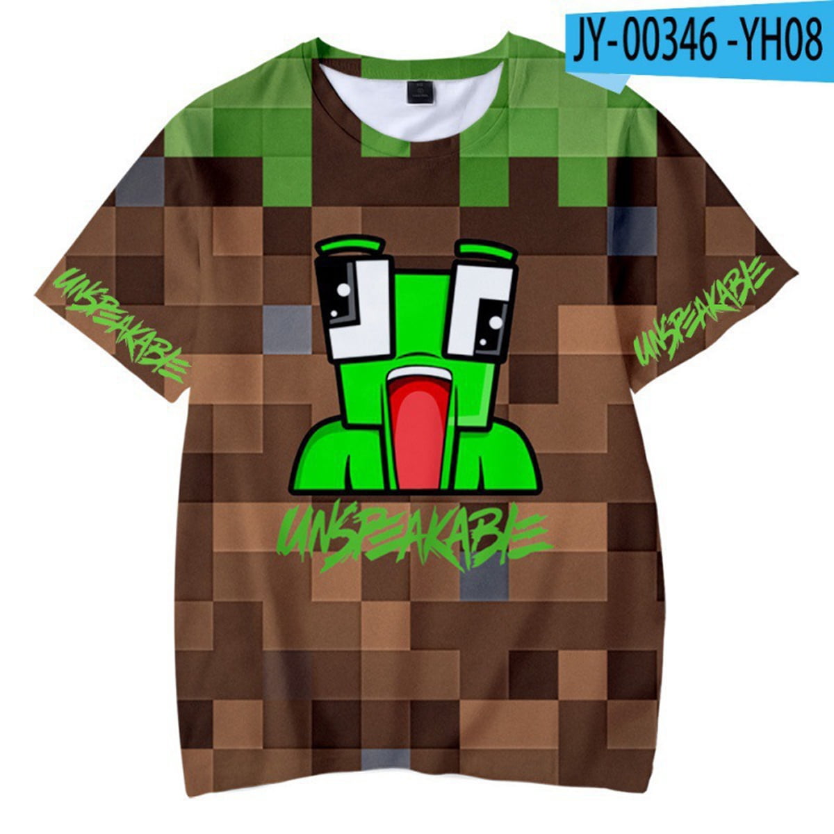 Boys Girls Unspeakables Anime 3D Cartoon Graphics Printed Casual Sport T Shirts Summer Short Sleeve Crewneck Breathable Shirt Soft Active Tops Theme Party Tees Cotton Novelty Clothes Kids Gift 3 13