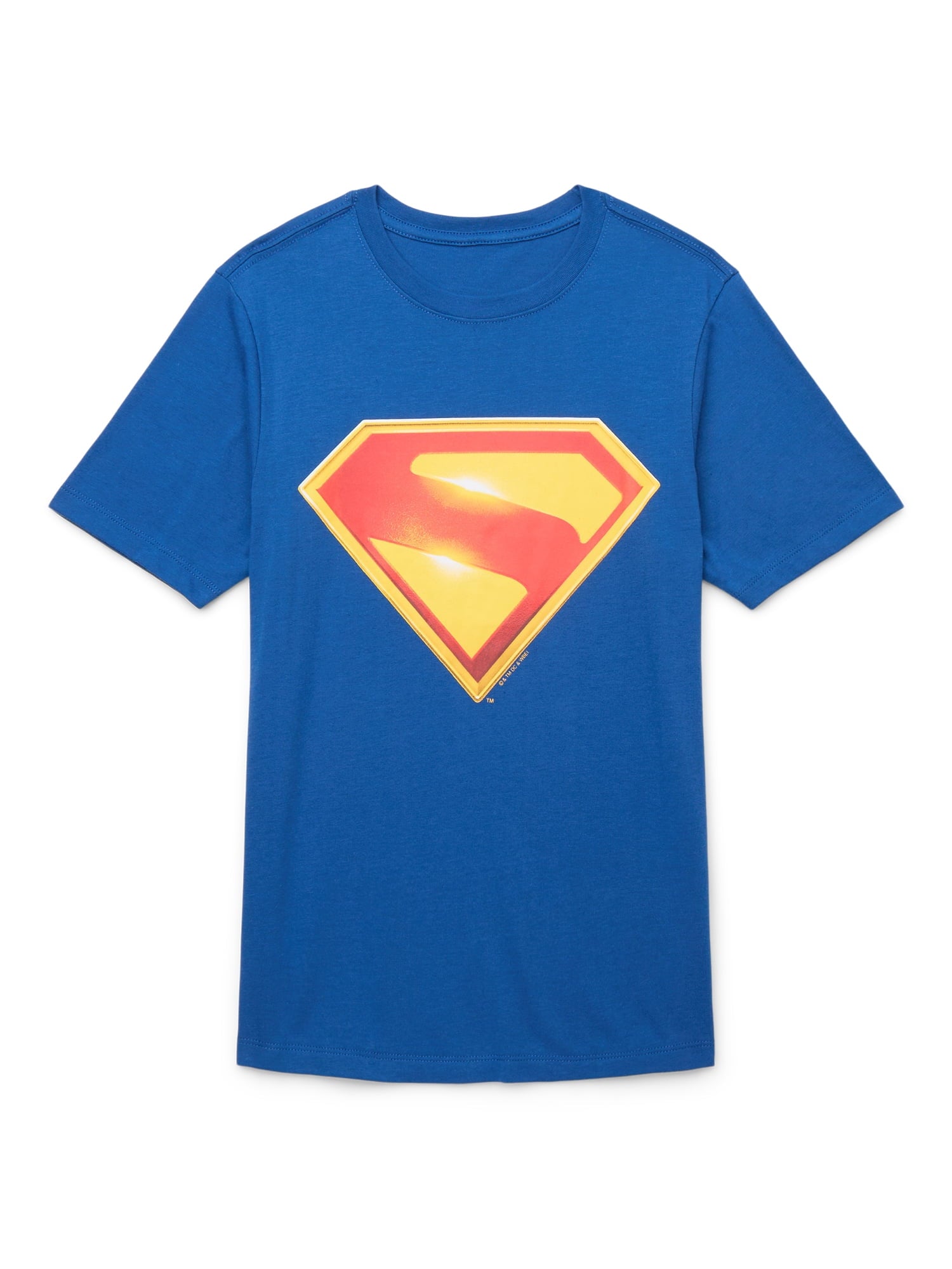 DC Comics Boys Superman Logo Graphic T Shirt, Sizes XS XXL