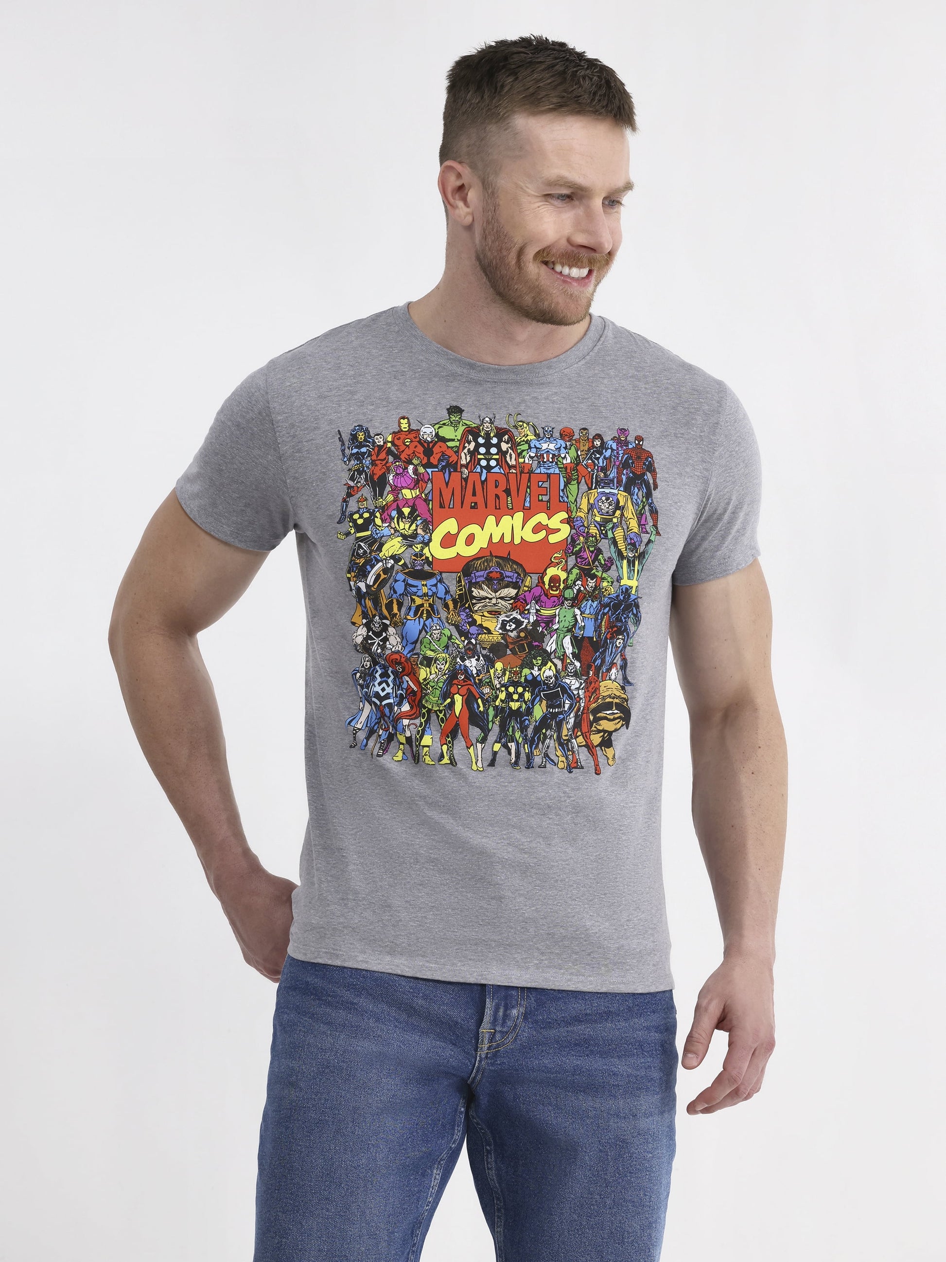 Marvel Comics Men's & Big Men's Cotton Graphic Tee, Sizes S 3XL