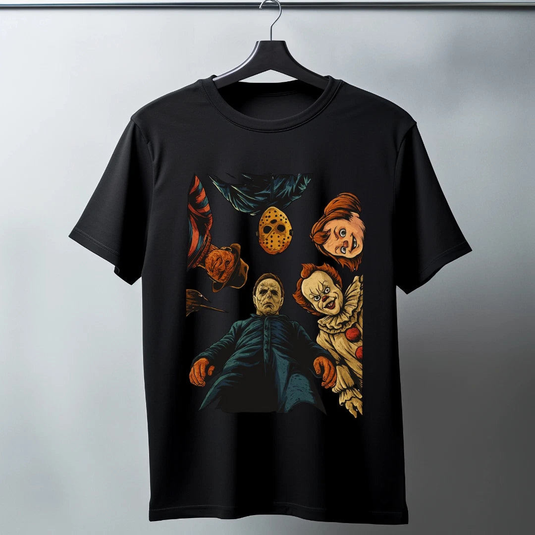 Retro Halloween T Shirt, Halloween Characters T Shirt, Halloween 2025 T shirt