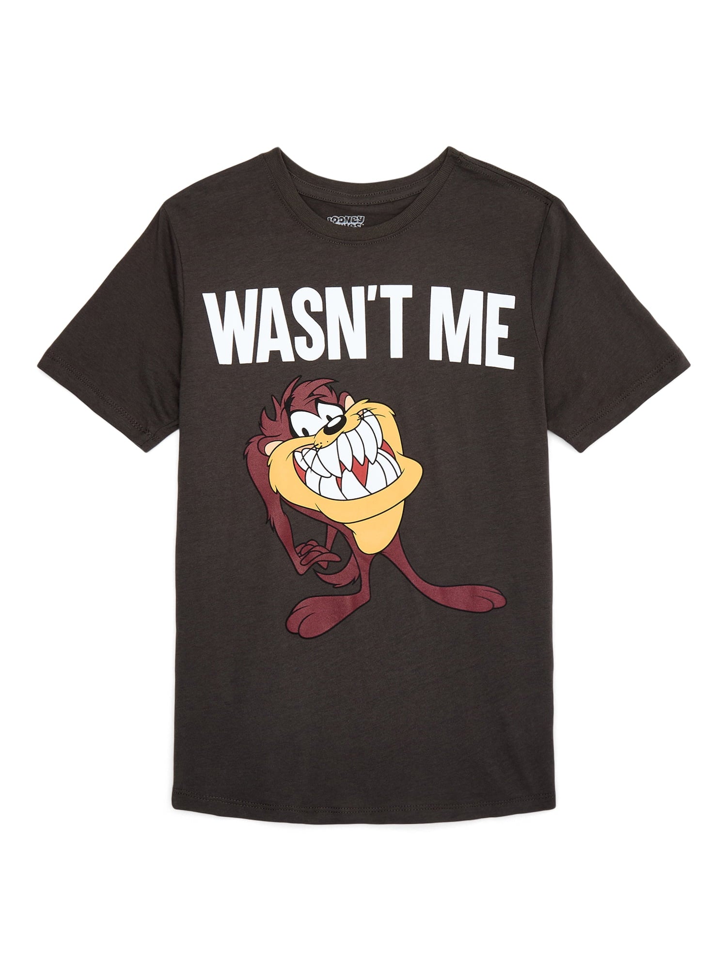 Tasmanian Devil Boys Wasn’t Me Graphic Tee with Short Sleeves, Sizes 4 18