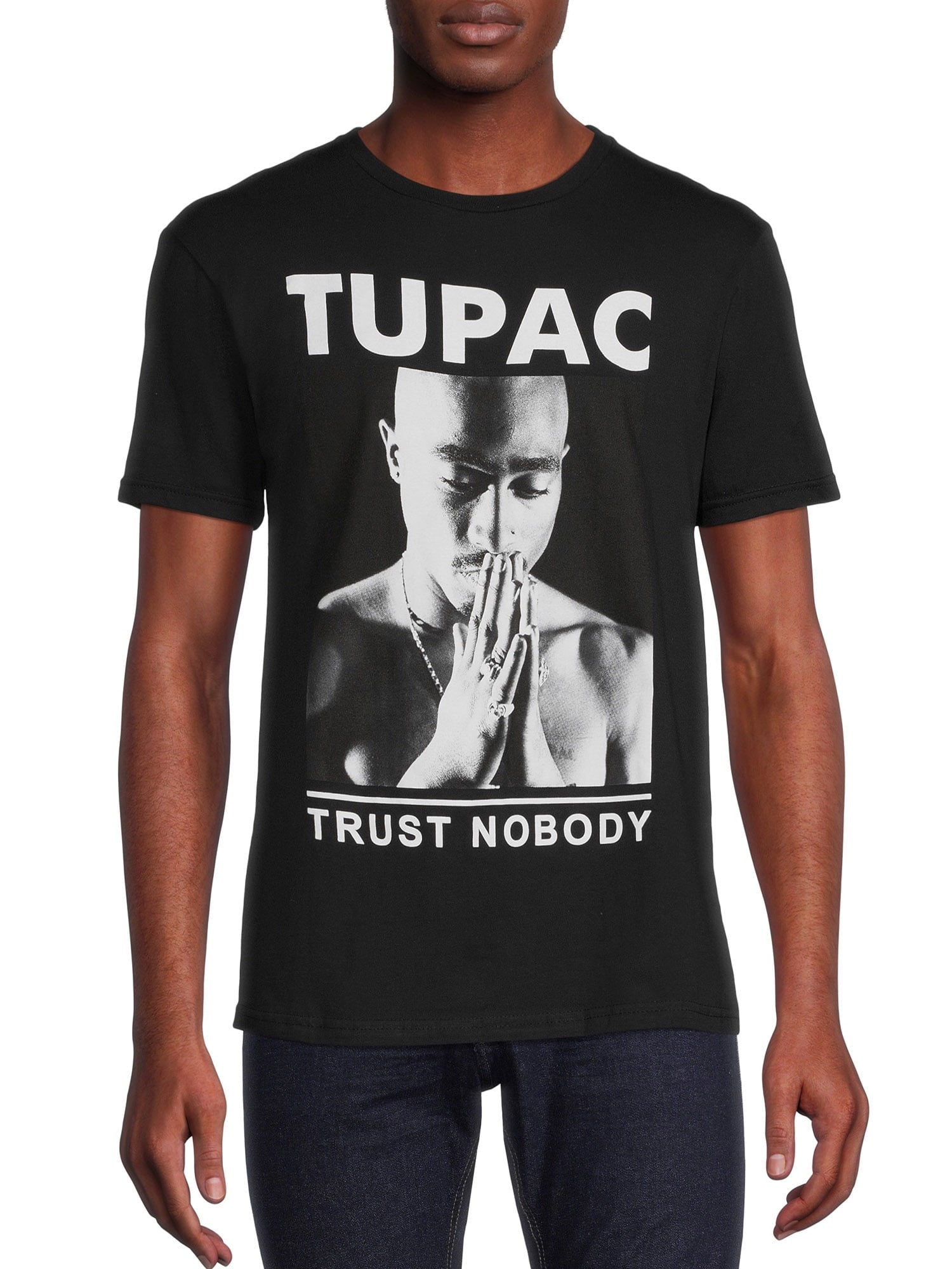 Tupac Men's Trust Nobody T Shirt with Short Sleeves