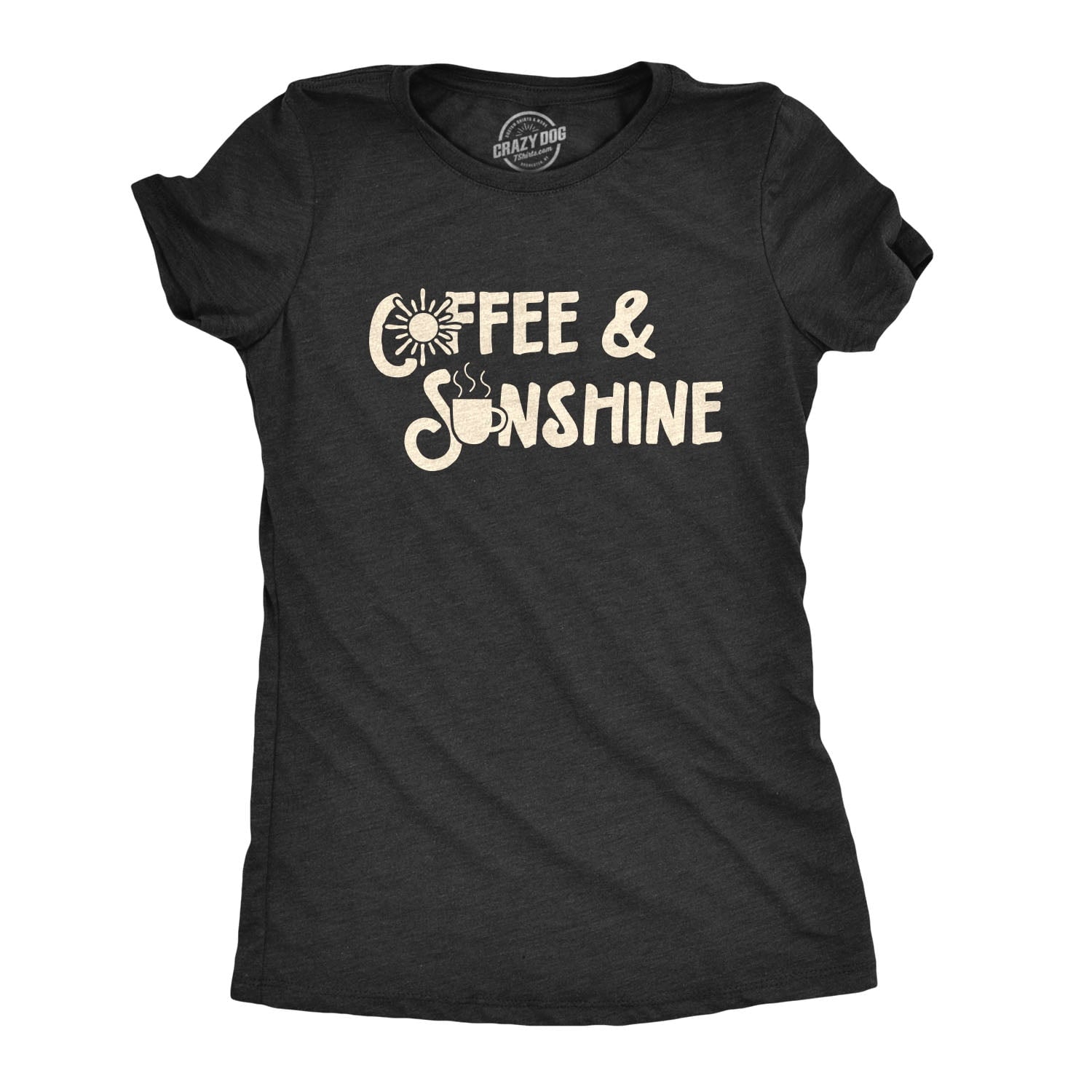 Womens Coffee And Sunshine T Shirt Cute Tee For Ladies Womens Graphic Tees