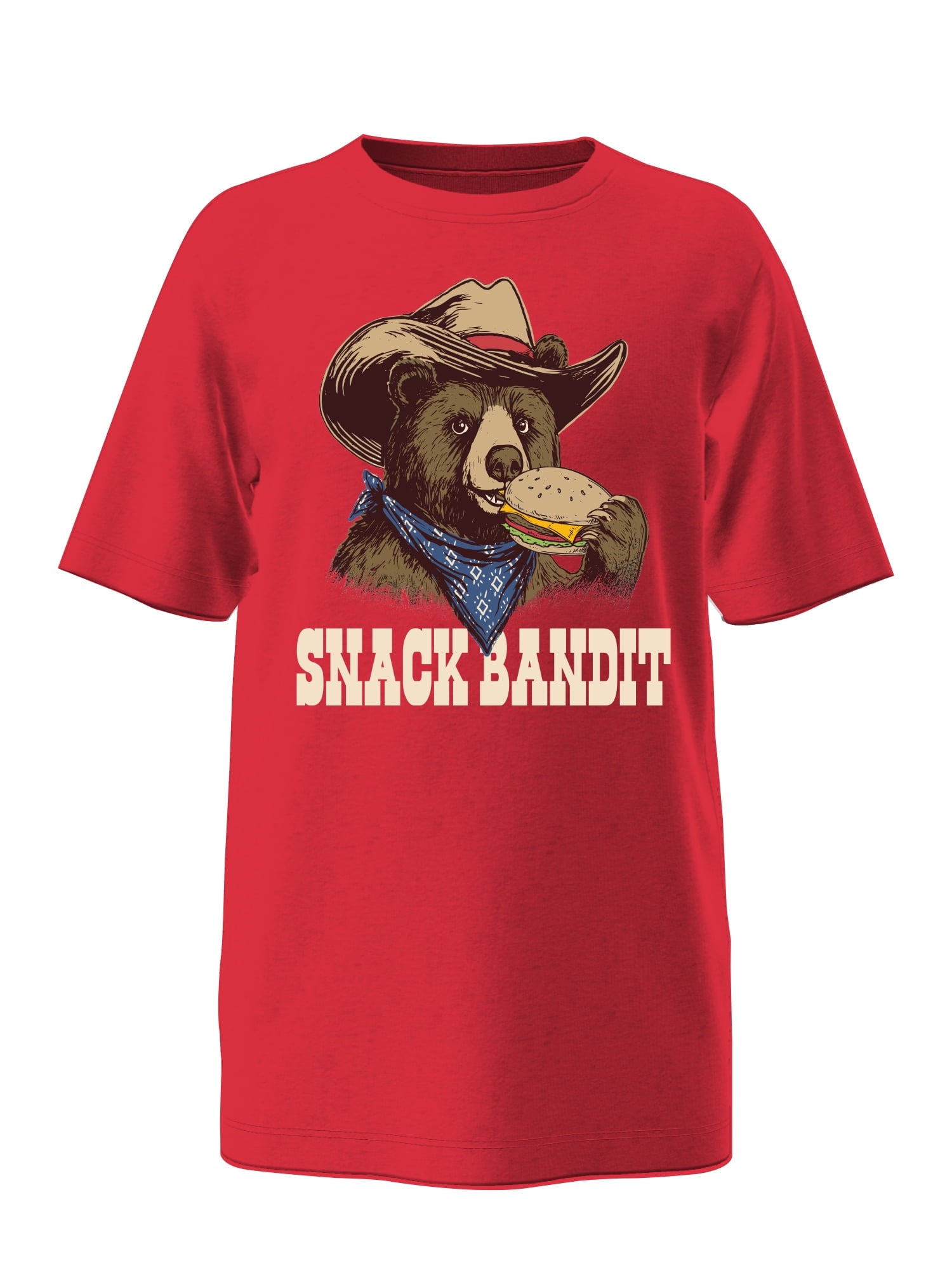 Wonder Nation Boys Snack Bandit Bear Graphic Tee, Sizes XS XXL